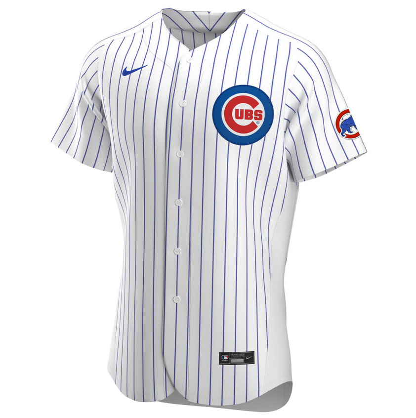 Men's Chicago Cubs Javier Baez White Home Authentic Player Jersey - vstockx