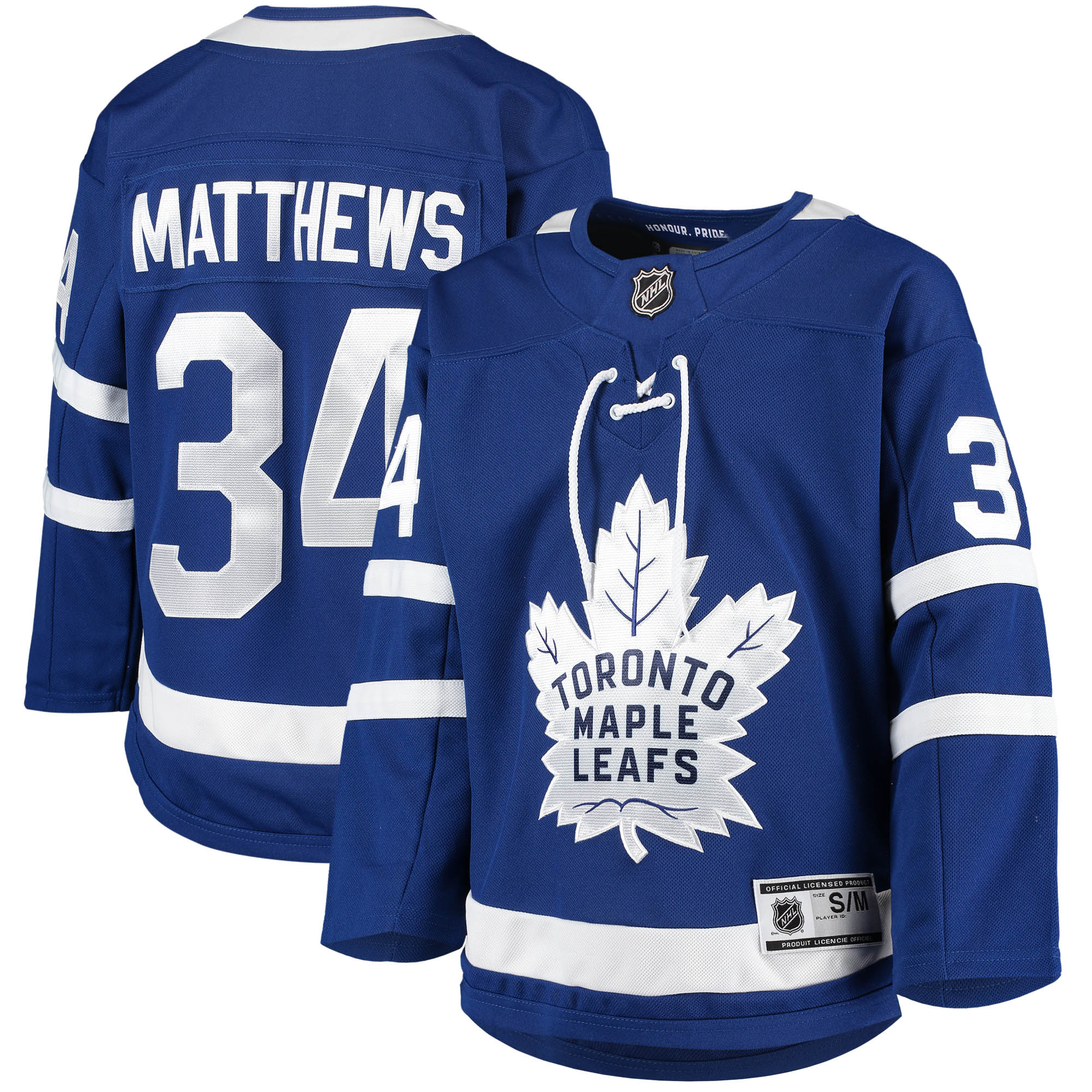 Auston Matthews Toronto Maple Leafs Youth Home Premier Player Jersey - Blue - vstockx
