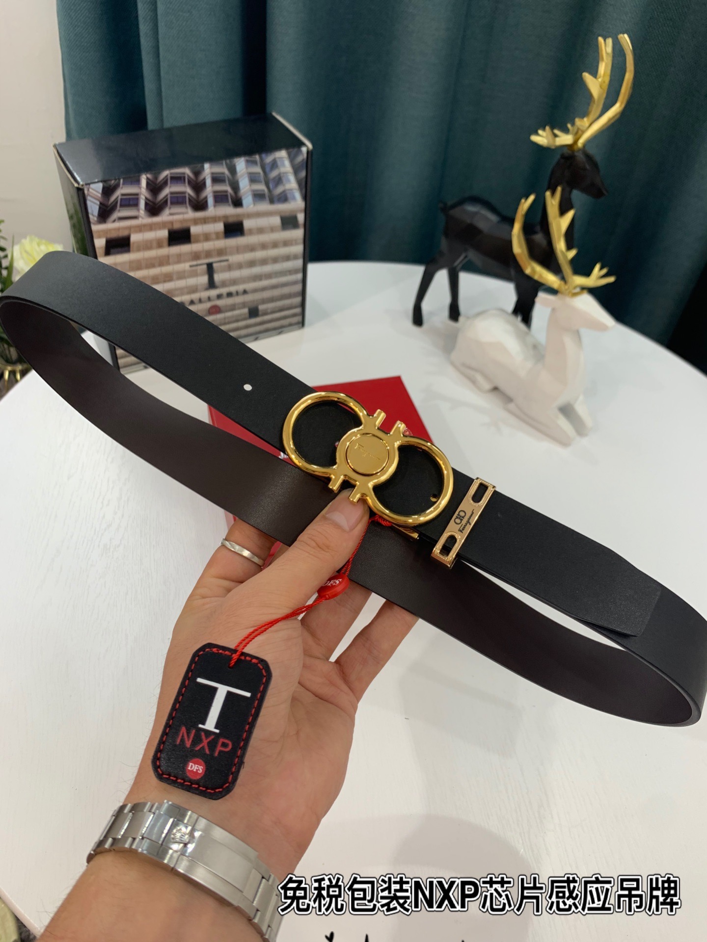 Streetwear Belt Ferragamo 319196 size:3.5cm - vstockx