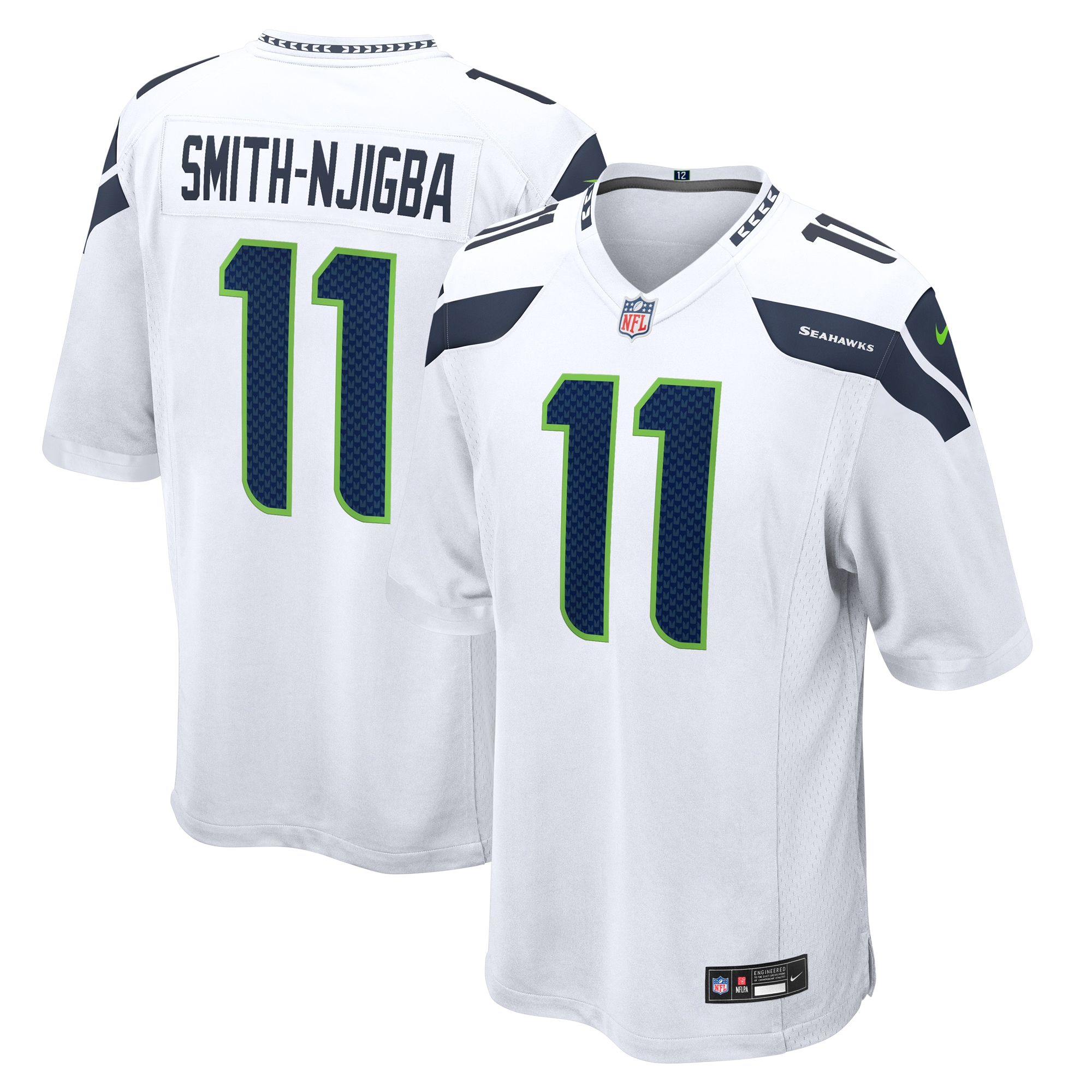 Jaxon Smith-Njigba Seattle Seahawks Nike Away Game Jersey - White - vstockx