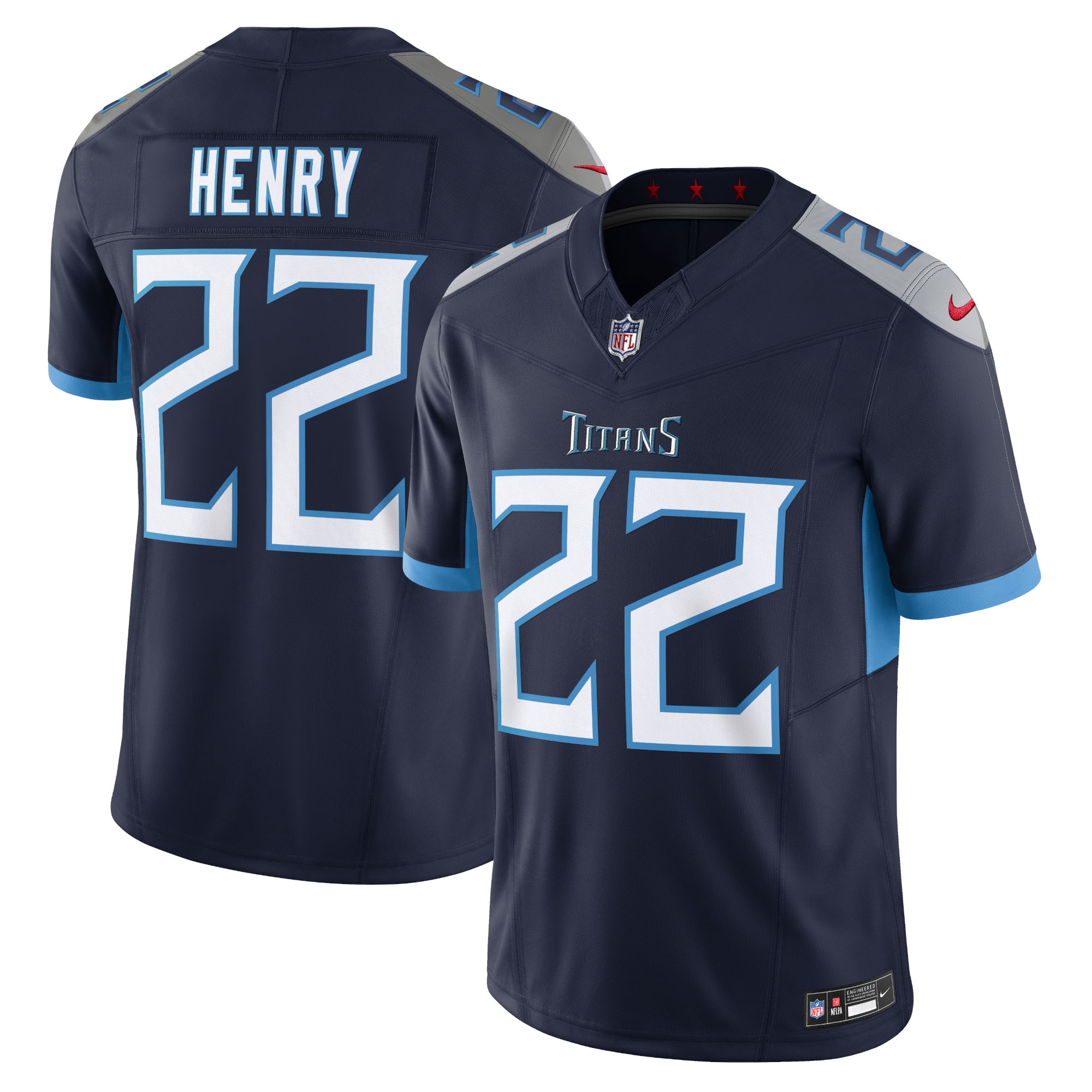 Derrick Henry Tennessee Titans Nike Vapor F.U.S.E. Limited Jersey - Navy - vstockx