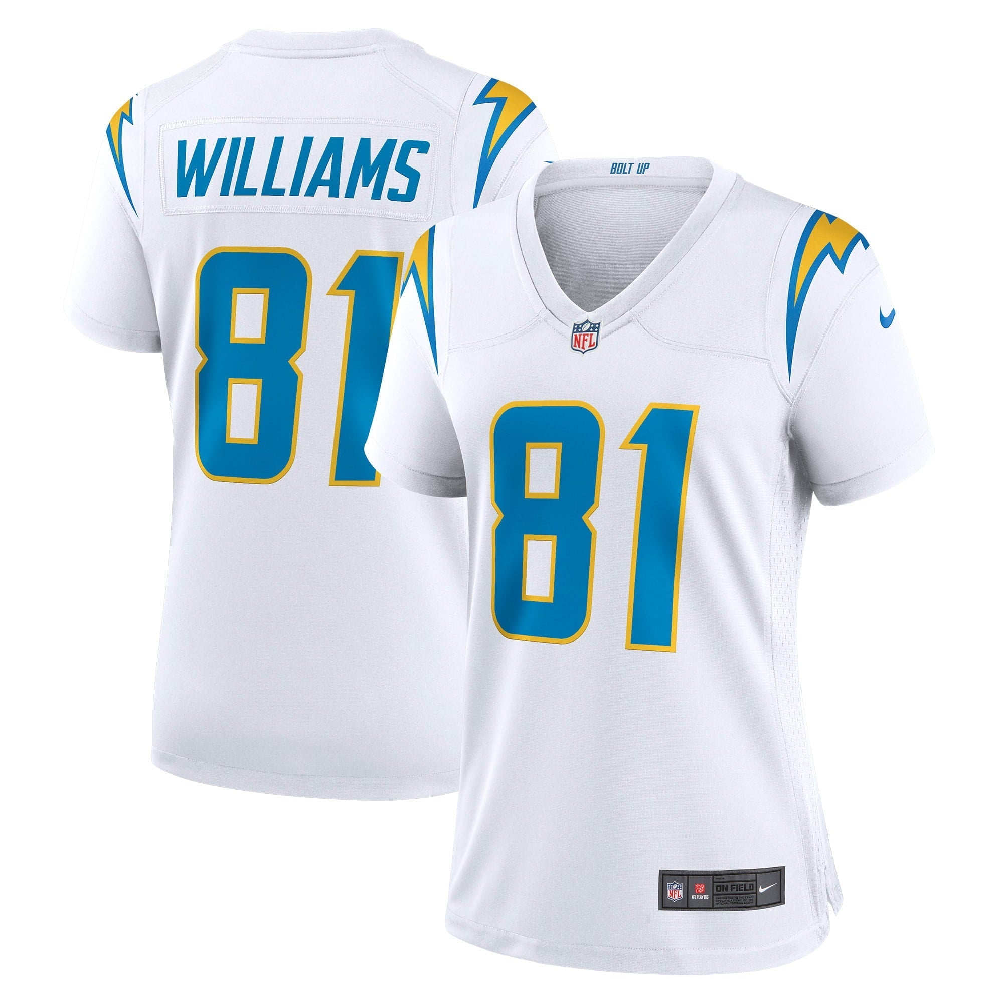 Women's Nike Mike Williams White Los Angeles Chargers Game Jersey - vstockx