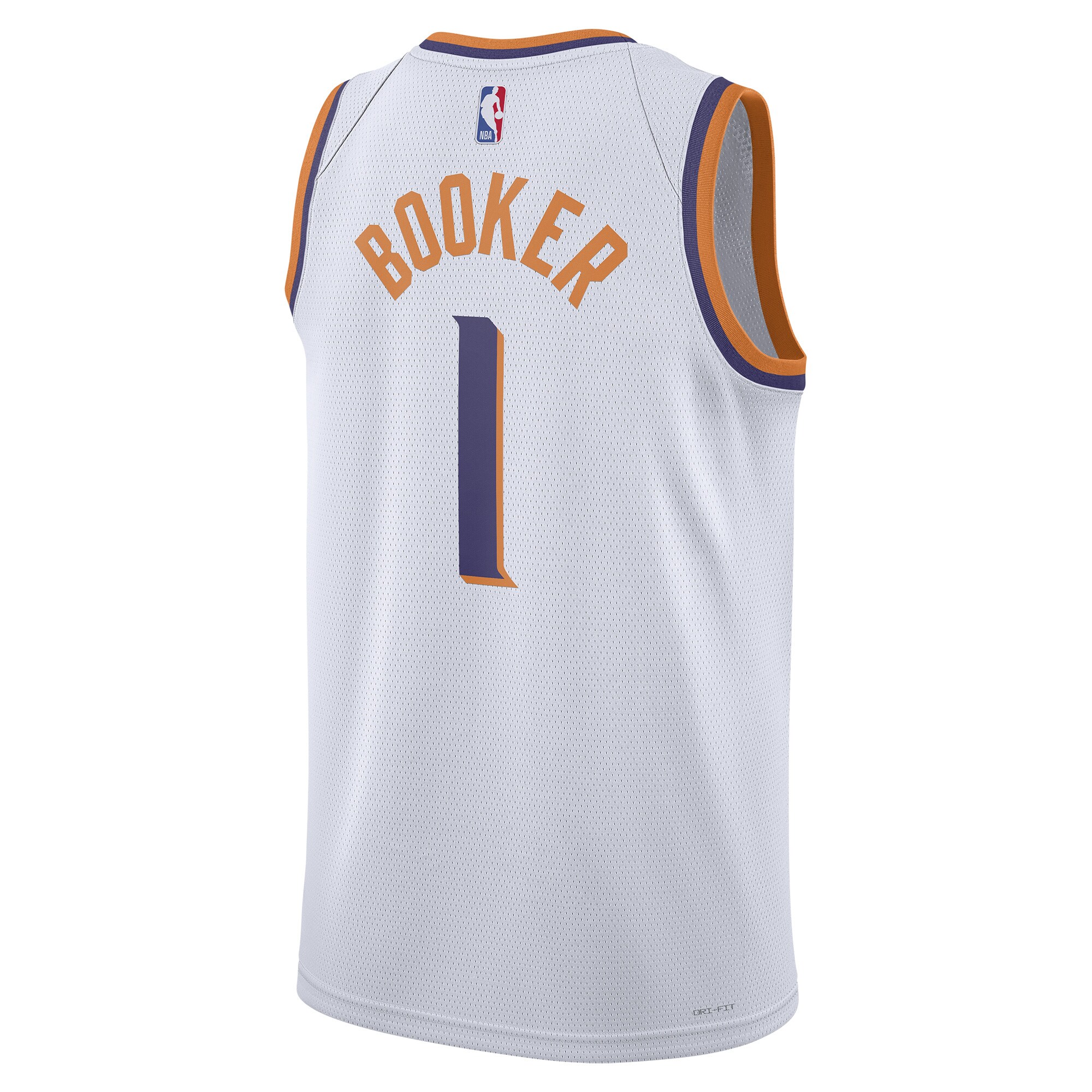 Devin Booker Phoenix Suns Nike Unisex Swingman Performance Jersey - Association Edition - White - vstockx