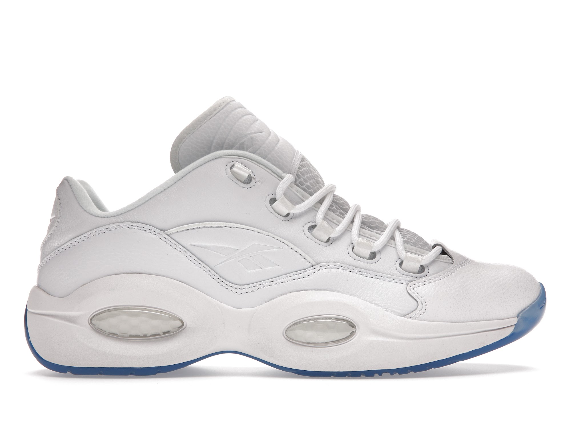 Reebok Question Low White Clear Blue Sole - vstockx