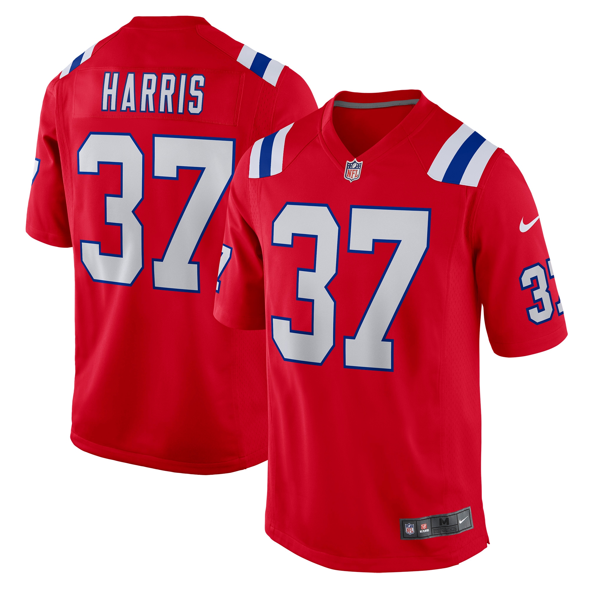 Damien Harris New England Patriots Nike Game Jersey - Red - vstockx