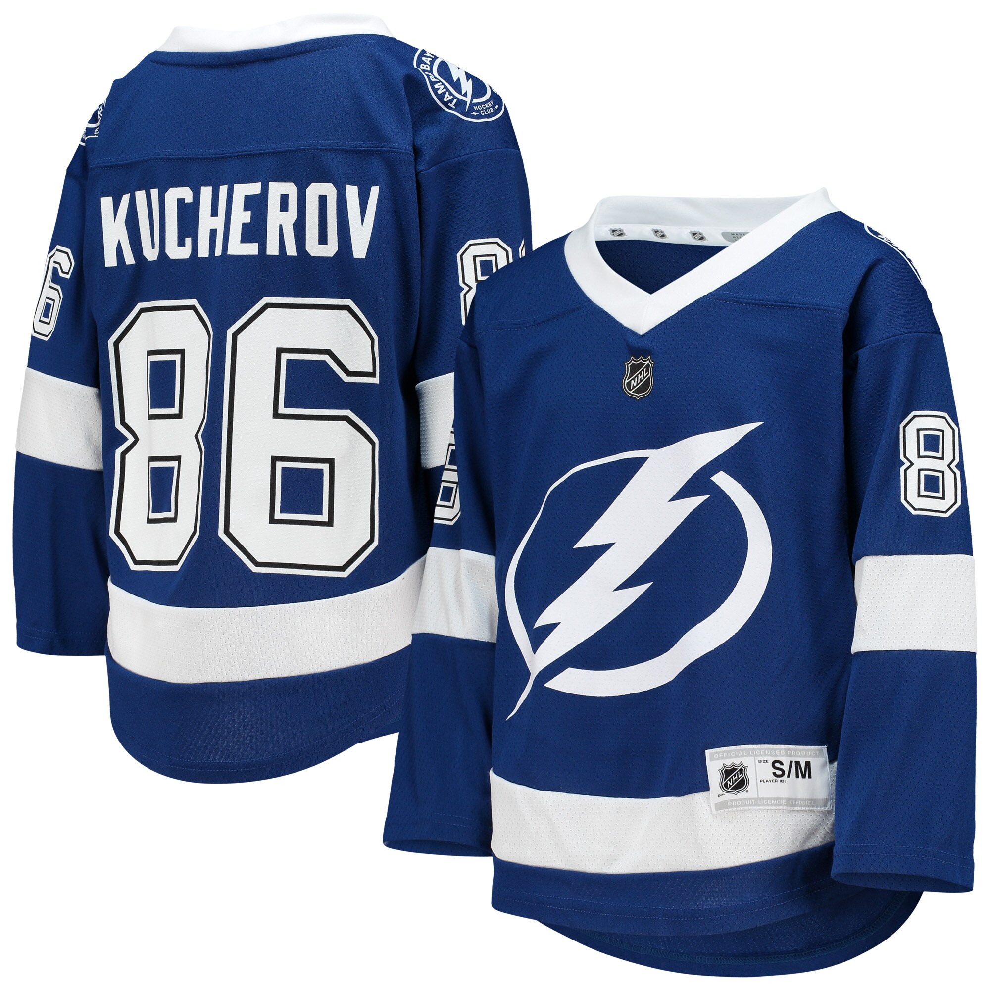 Nikita Kucherov Tampa Bay Lightning Youth Home Replica Player Jersey - Blue - vstockx