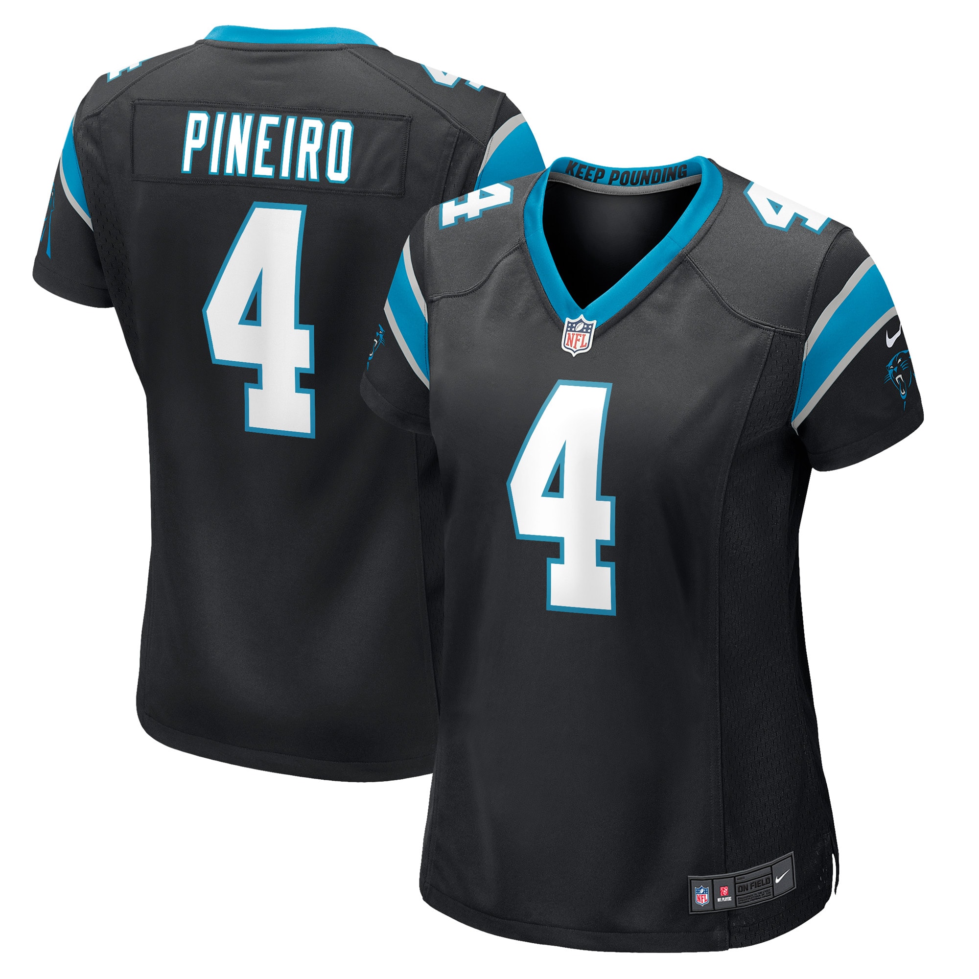 Eddy Pineiro Carolina Panthers Nike Women's Game Player Jersey - Black - vstockx