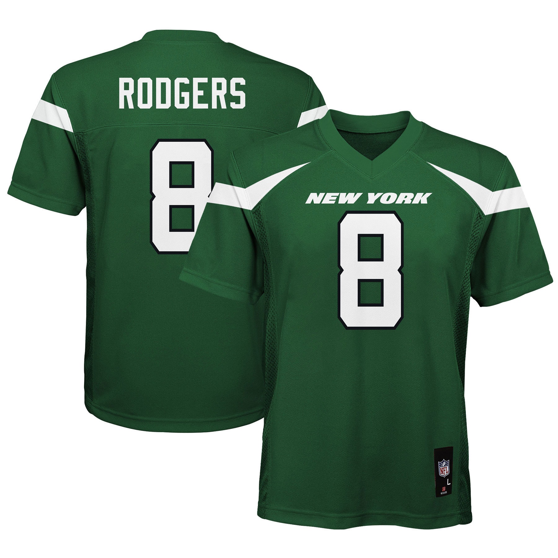 Aaron Rodgers New York Jets Preschool Replica Player Jersey - Green - vstockx