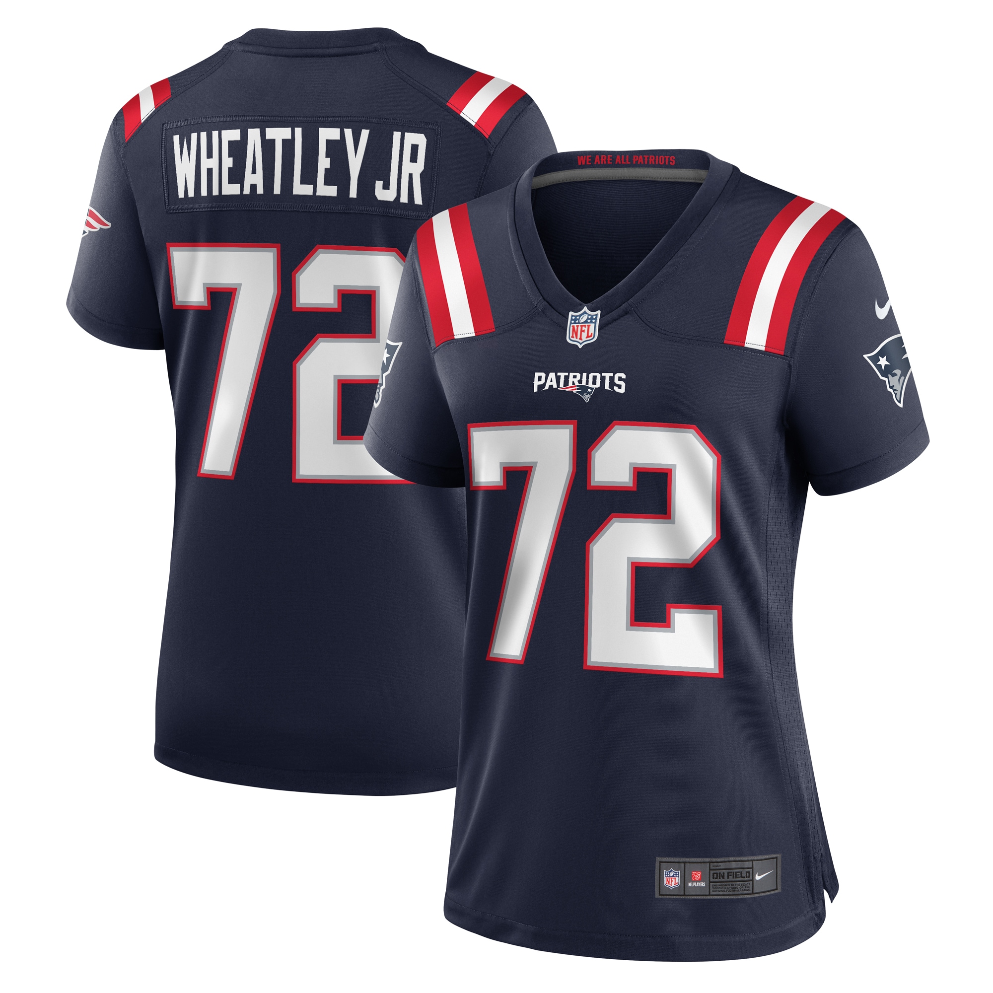 Tyrone Wheatley New England Patriots Nike Women's Team Game Jersey - Navy - vstockx
