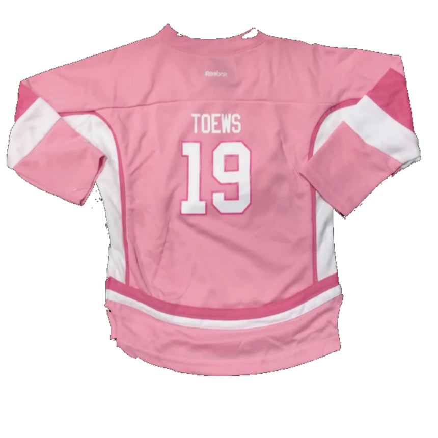 Chicago Blackhawks CHILD Jonathan Toews Pink Replica Player Jersey - vstockx