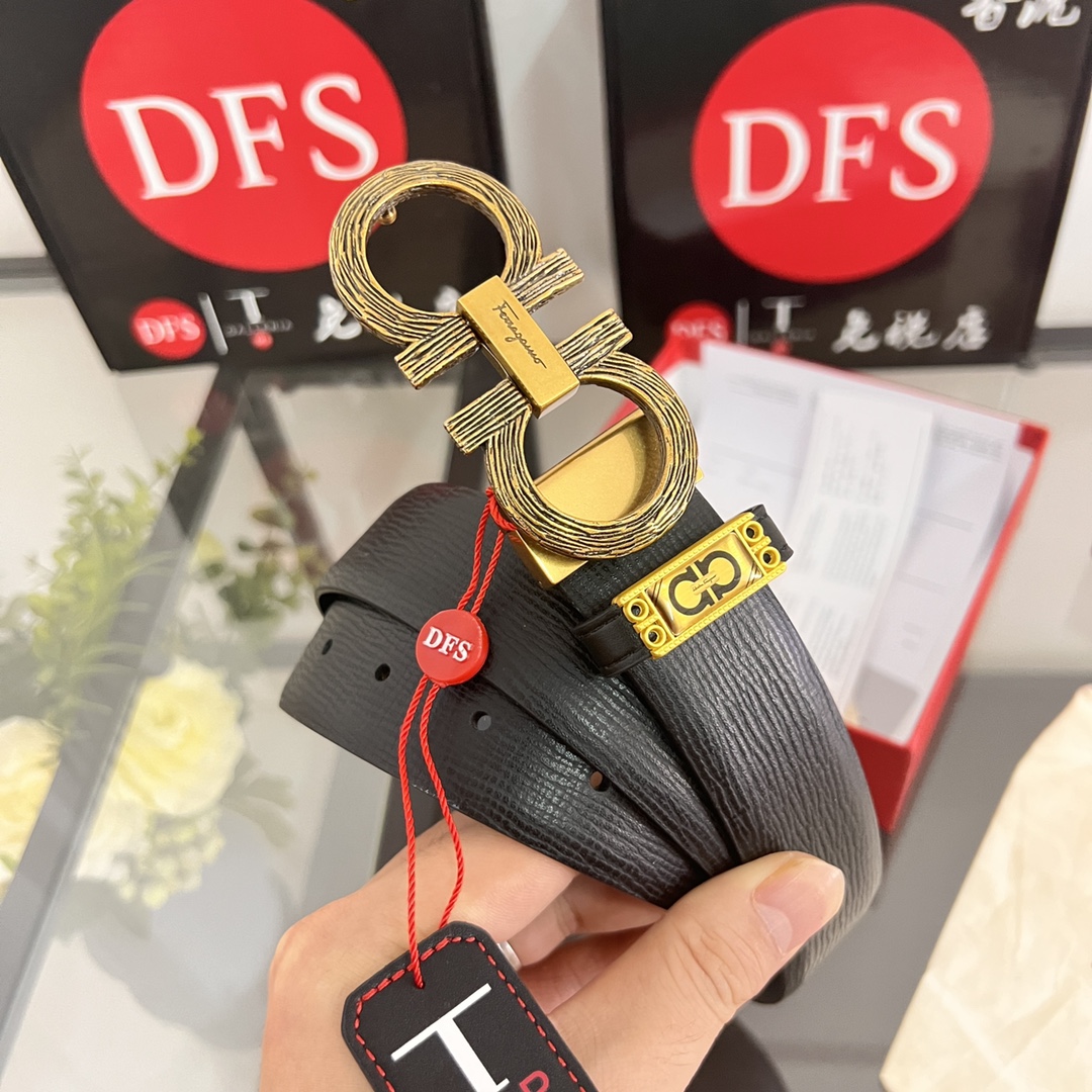 Streetwear Belt Ferragamo 320198 size:3.5cm - vstockx