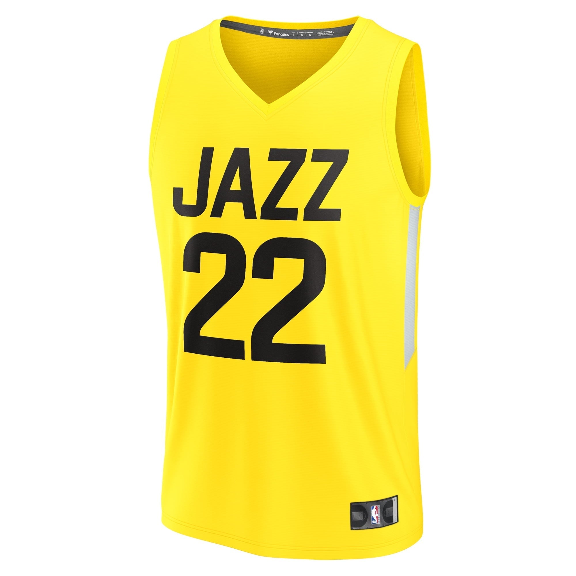Youth Fanatics Branded Rudy Gay Yellow Utah Jazz Fast Break Player Jersey - Icon Edition - vstockx