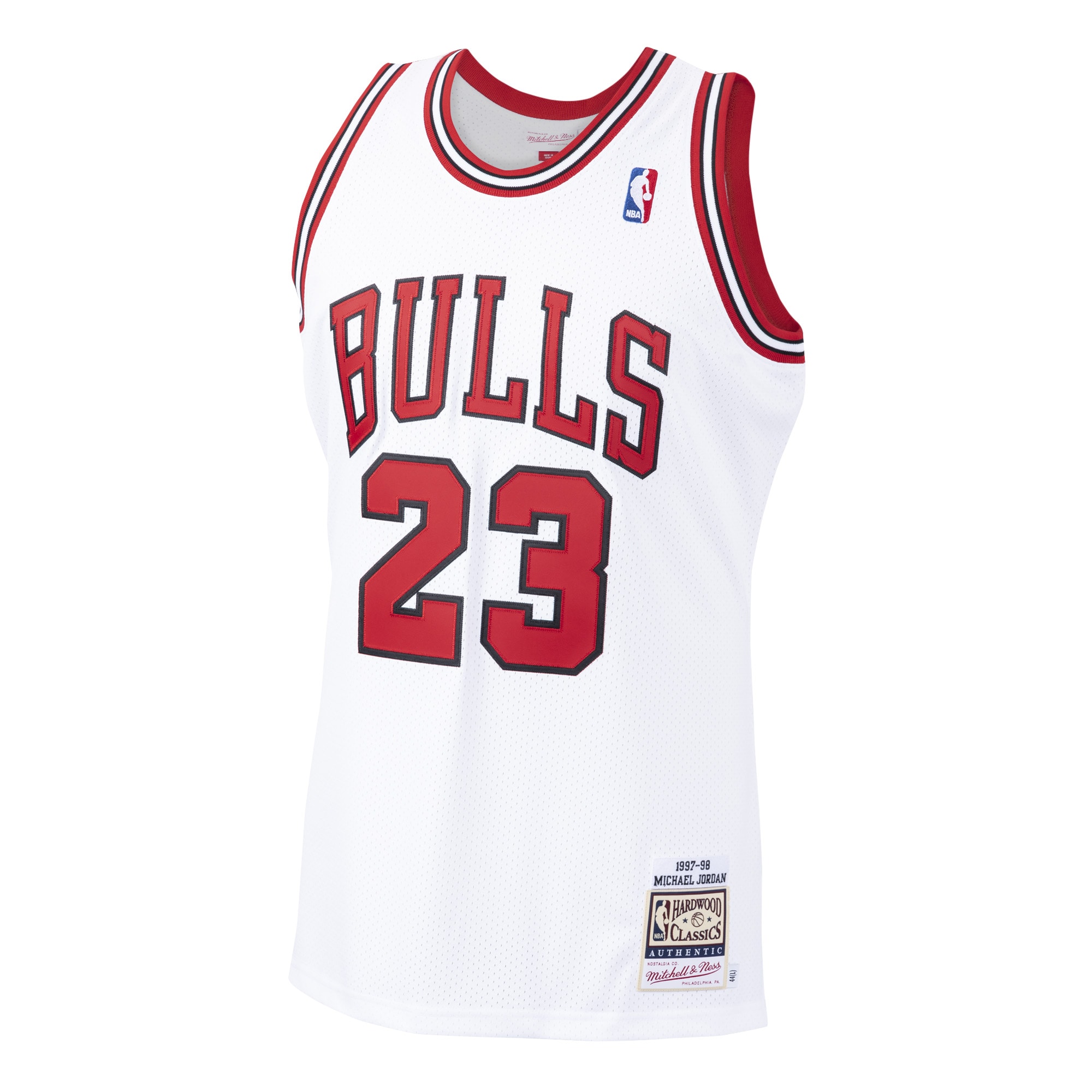 Michael Jordans Chicago Bulls Mitchell & Ness 1997-98 Hardwood Classics Authentic Player Jersey - White - vstockx