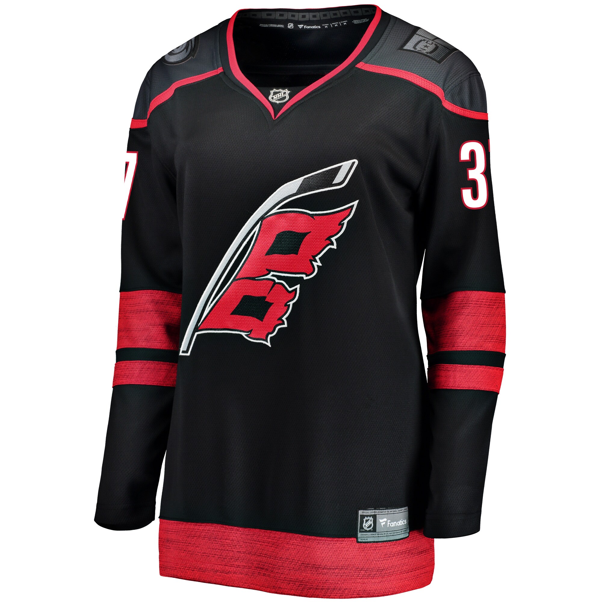 Andrei Svechnikov Carolina Hurricanes Fanatics Branded Women's Home Premier Breakaway Player Jersey - Black - vstockx