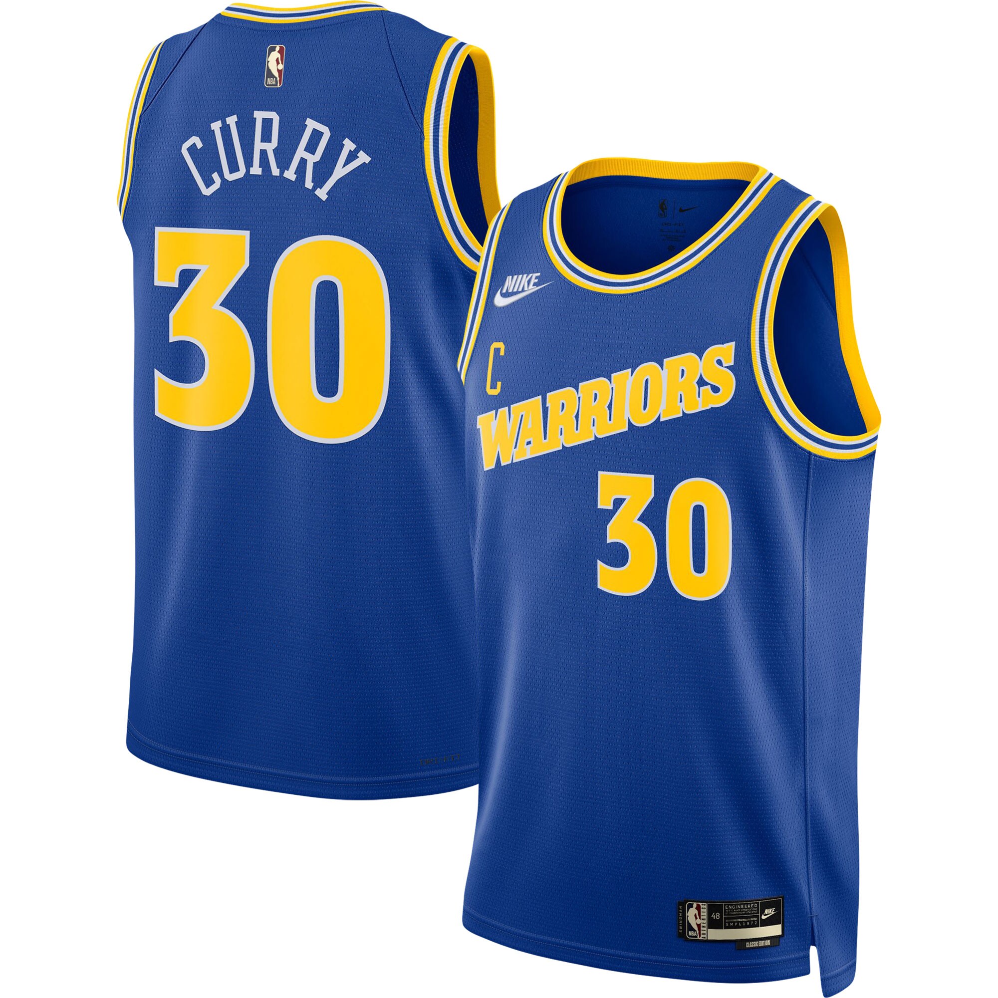 Stephen Curry Golden State Warriors Nike Swingman Jersey - Classic Edition - Blue - vstockx