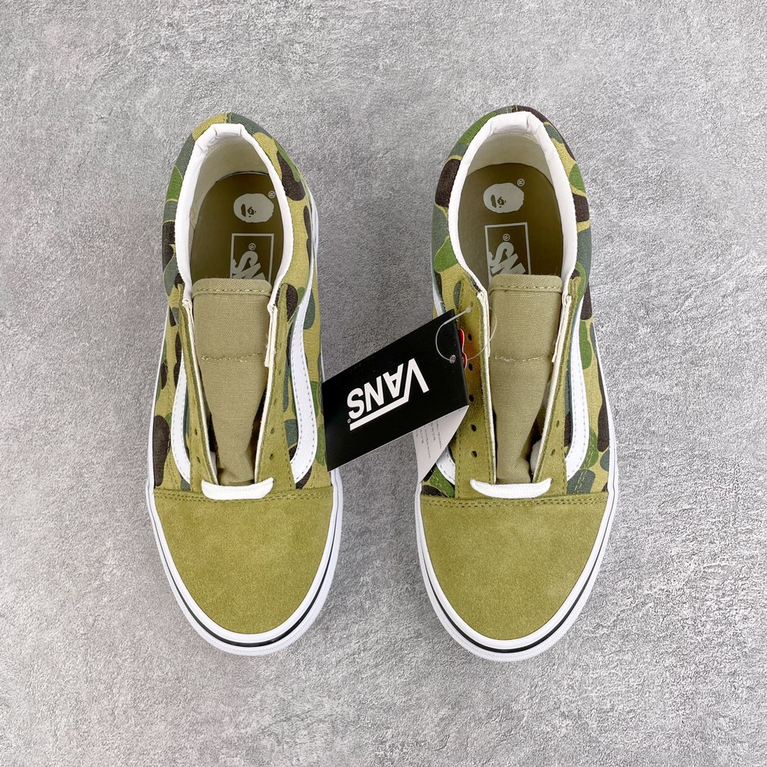 Vans Old Skool 36 DX Bape Green ABC Camo - vstockx