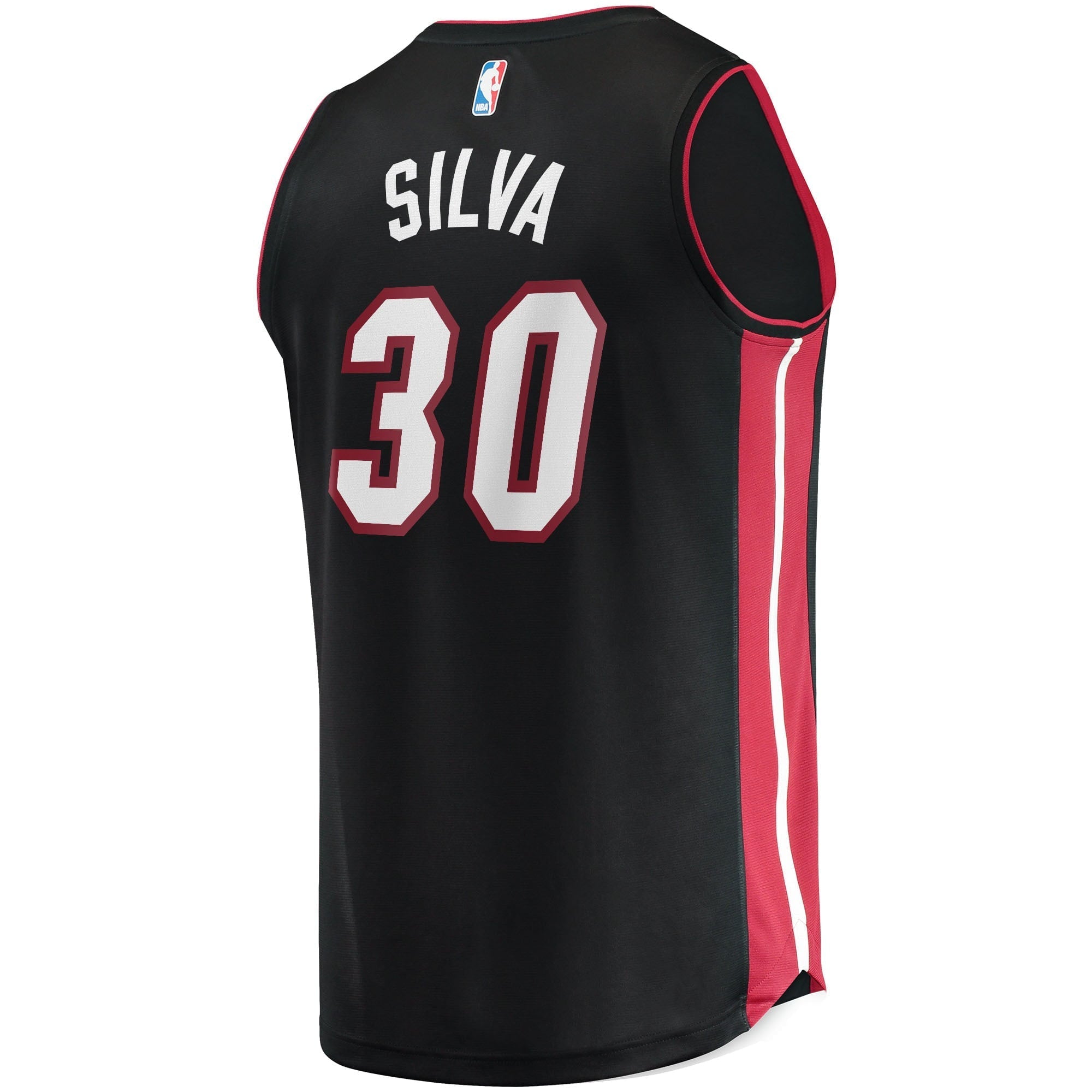 Men's Fanatics Branded Chris Silva Black Miami Heat 2021/22 Fast Break Replica Jersey - Icon Edition - vstockx