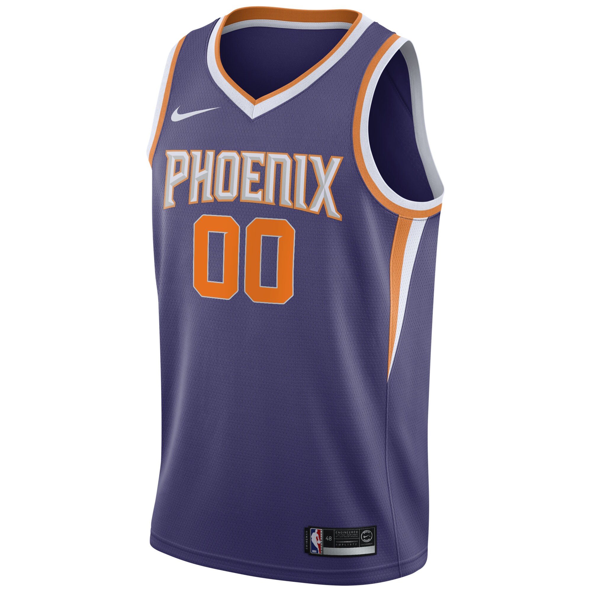 Phoenix Suns Nike 2020/21 Swingman Custom Jersey - Icon Edition - Purple - vstockx