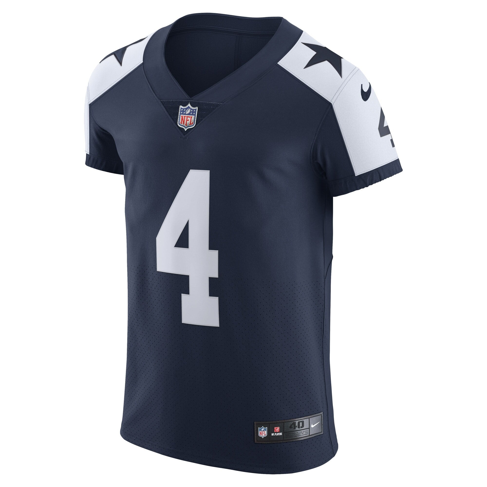 Men's Nike Dak Prescott Navy Dallas Cowboys Alternate Vapor Elite Player Jersey - vstockx