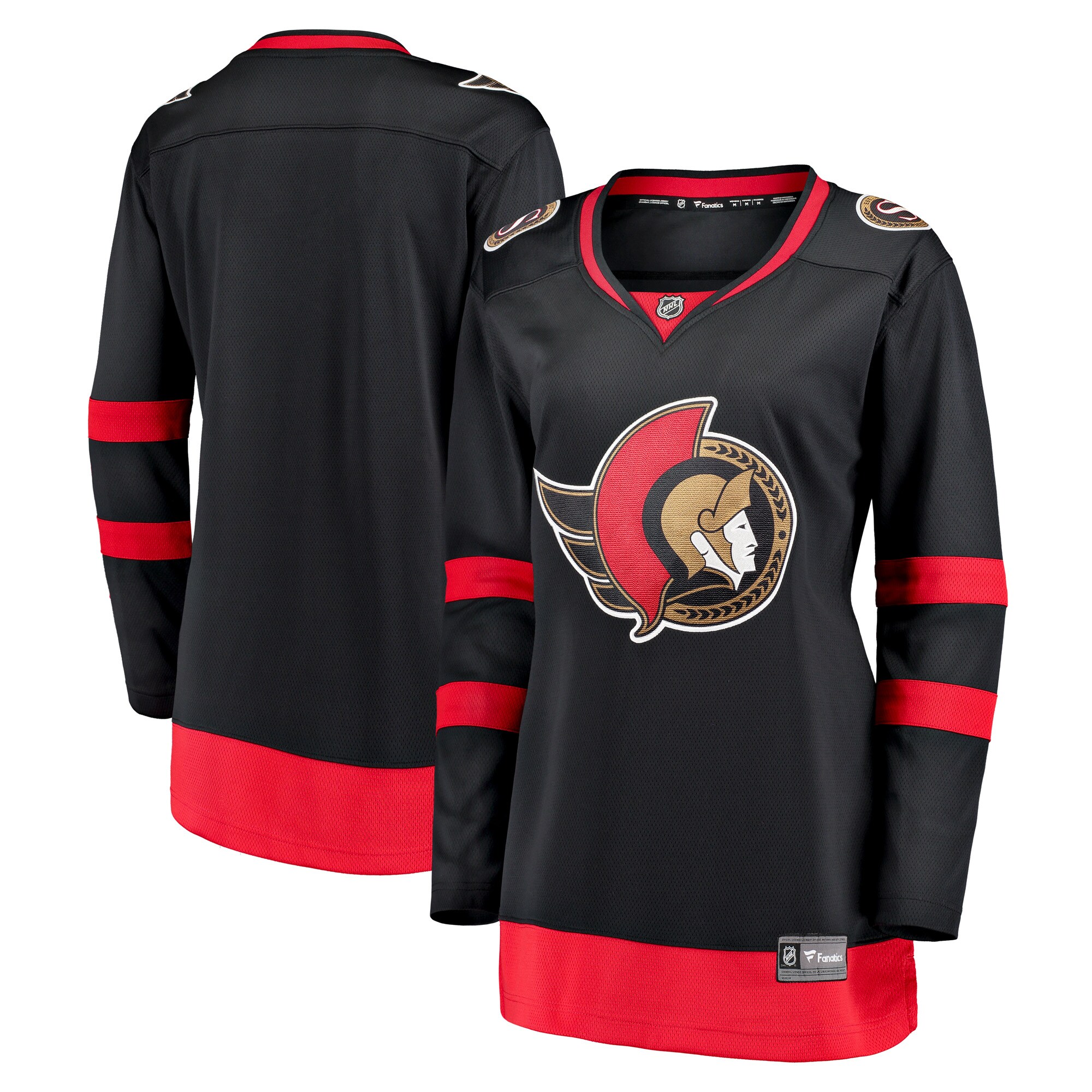 Ottawa Senators Fanatics Branded Women's 2020/21 Home Breakaway Jersey - Black - vstockx