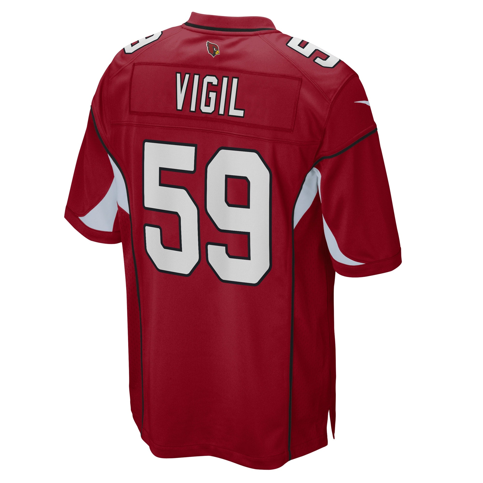 Men's Nike Nick Vigil Cardinal Arizona Cardinals Game Player Jersey - vstockx