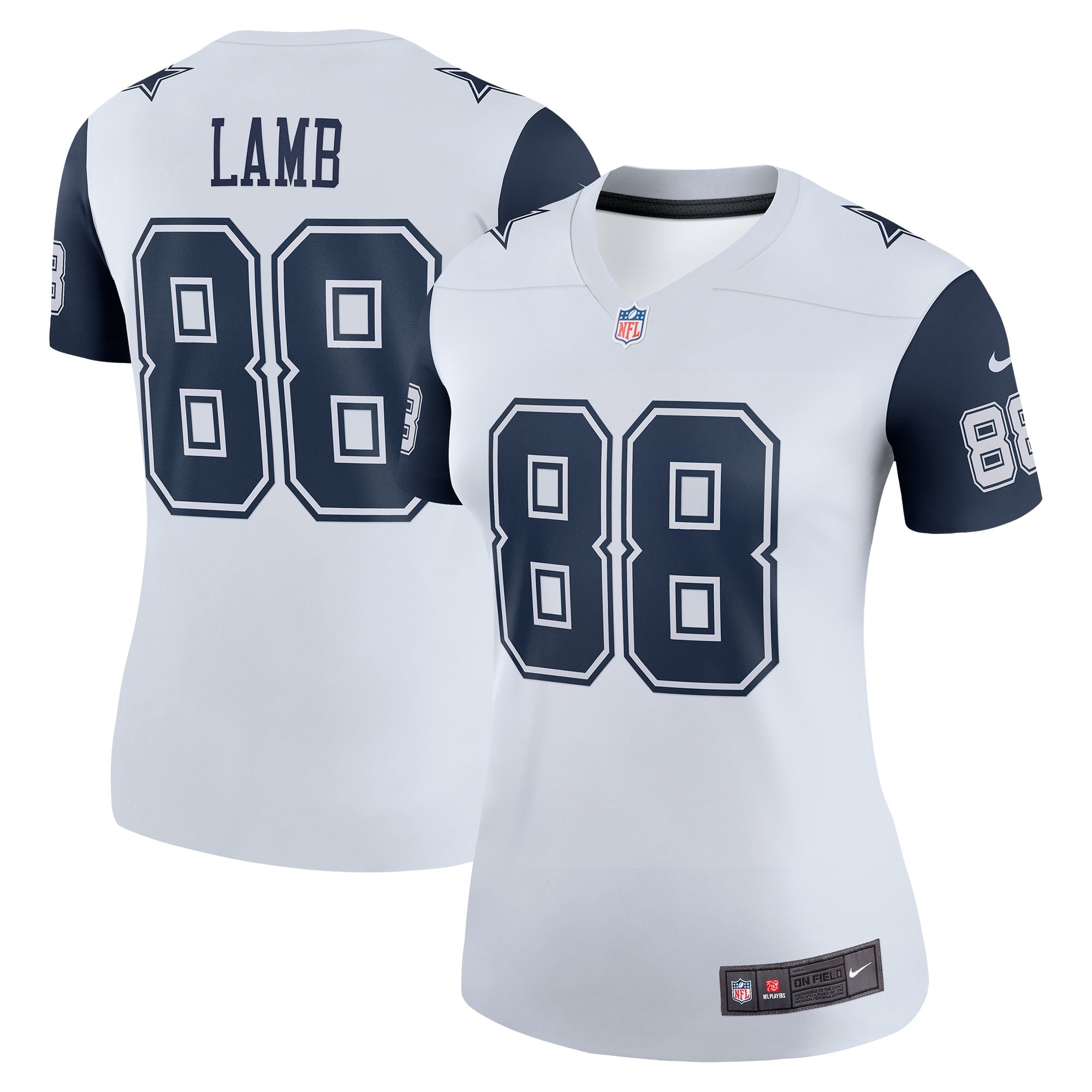 Women's Nike CeeDee Lamb White Dallas Cowboys 2nd Alternate Legend Jersey - vstockx