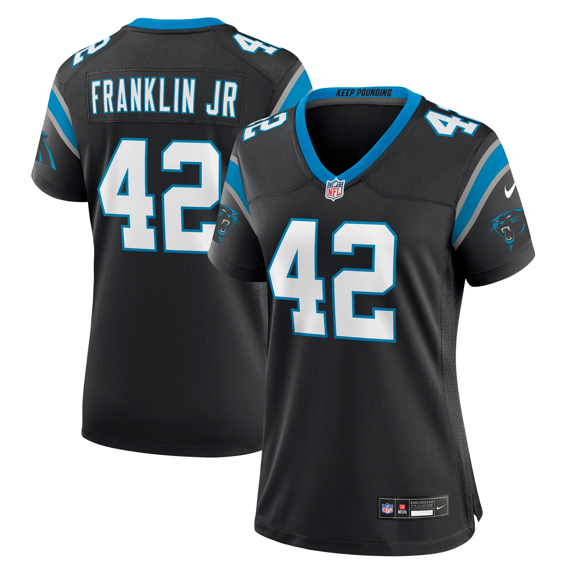 Sam Franklin Jr. Carolina Panthers Nike Women's Team Game Jersey - Black - vstockx