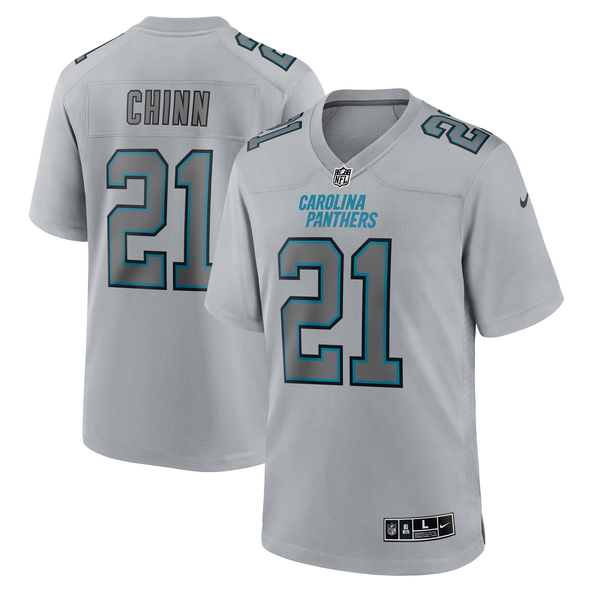 Jeremy Chinn Carolina Panthers Nike Atmosphere Fashion Game Jersey - Gray - vstockx