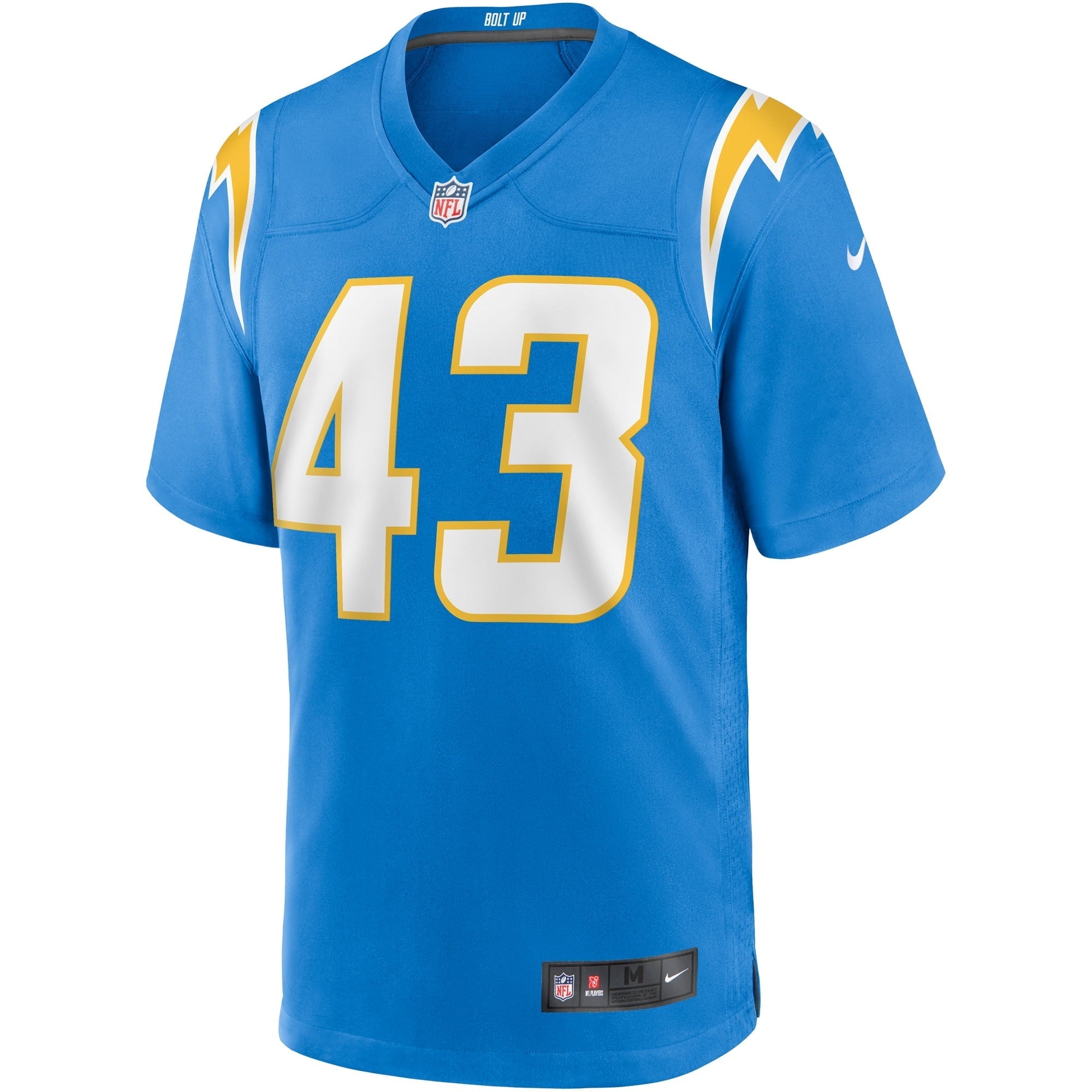 Men's Nike Michael Davis Powder Blue Los Angeles Chargers Game Jersey - vstockx