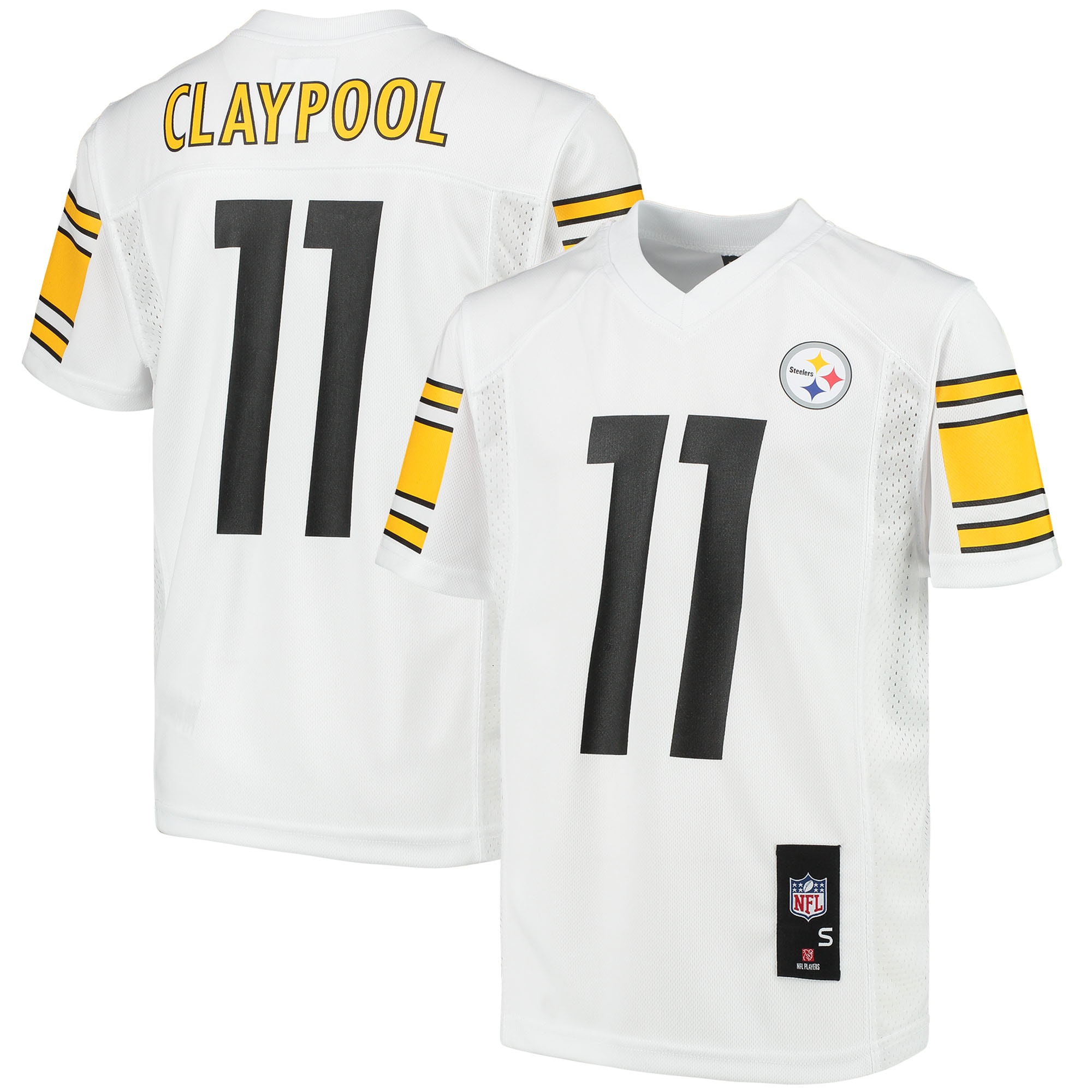 Chase Claypool Pittsburgh Steelers Youth Replica Player Jersey - White - vstockx