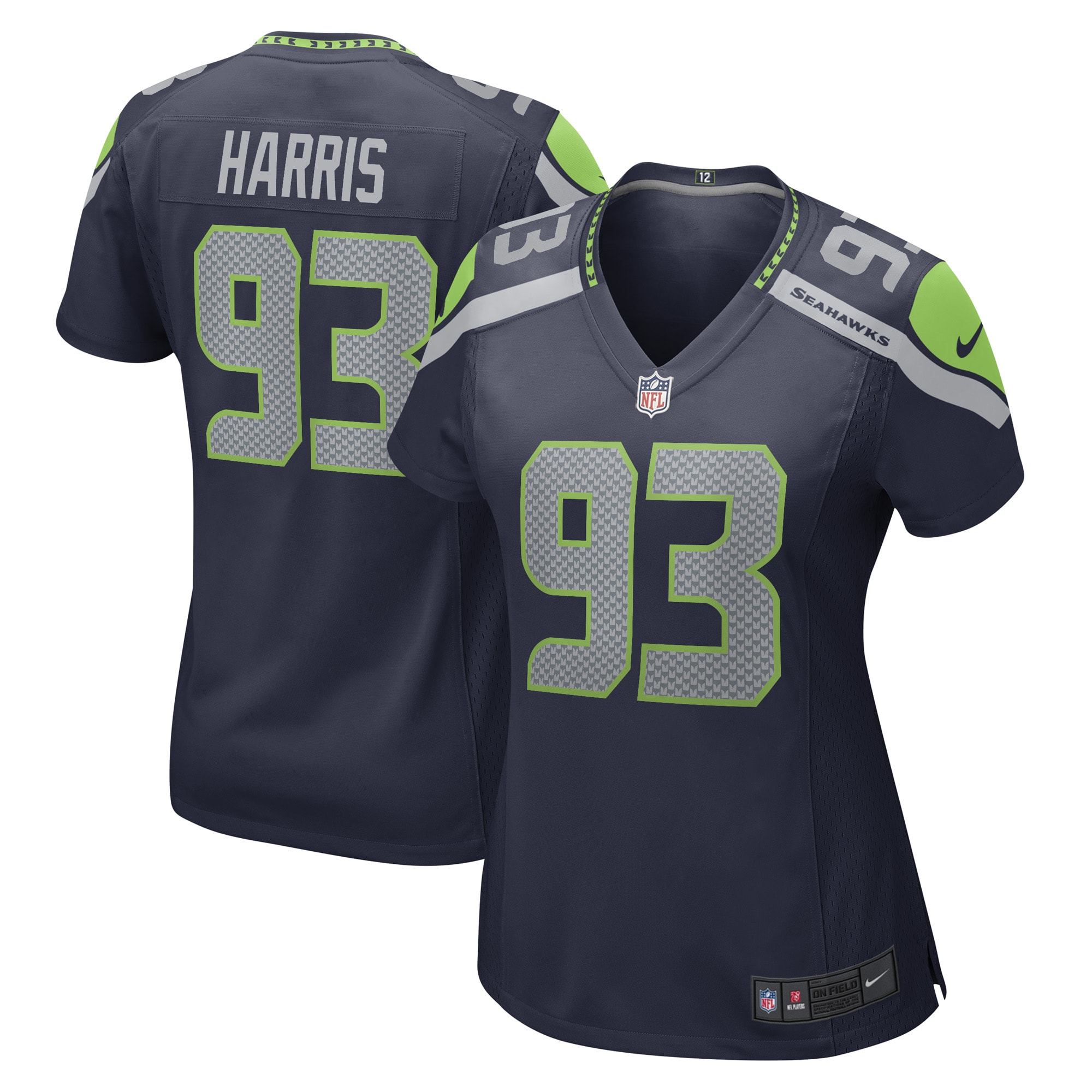 Shelby Harris Seattle Seahawks Nike Women's Game Player Jersey - College Navy - vstockx