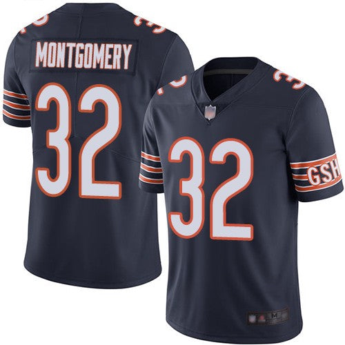 Women's Chicago Bears David Montgomery Game Vapor Jersey Navy - vstockx