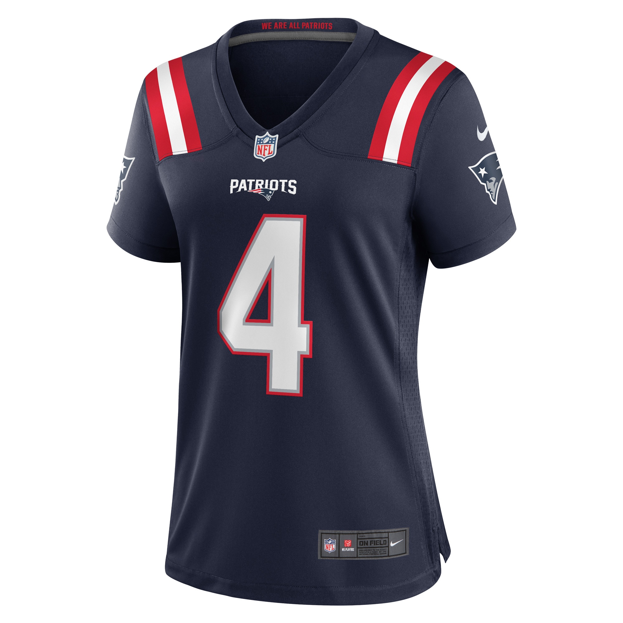 Bailey Zappe New England Patriots Nike Women's Game Player Jersey - Navy - vstockx