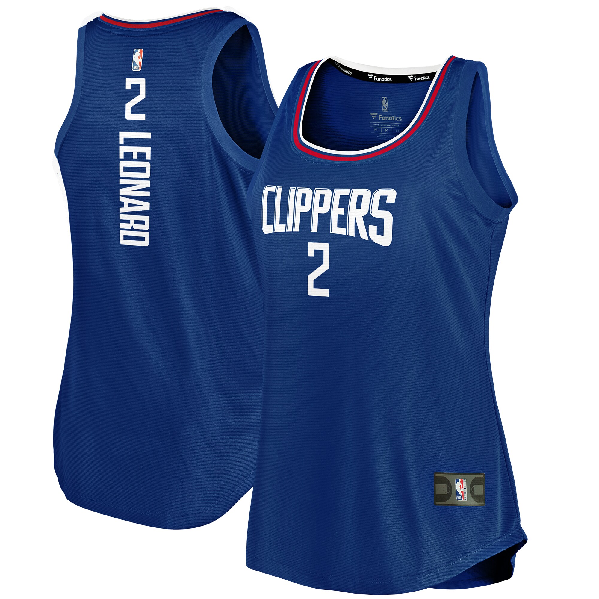 Kawhi Leonard LA Clippers Fanatics Branded Women's Fast Break Player Movement Jersey Tank Top - Royal - vstockx