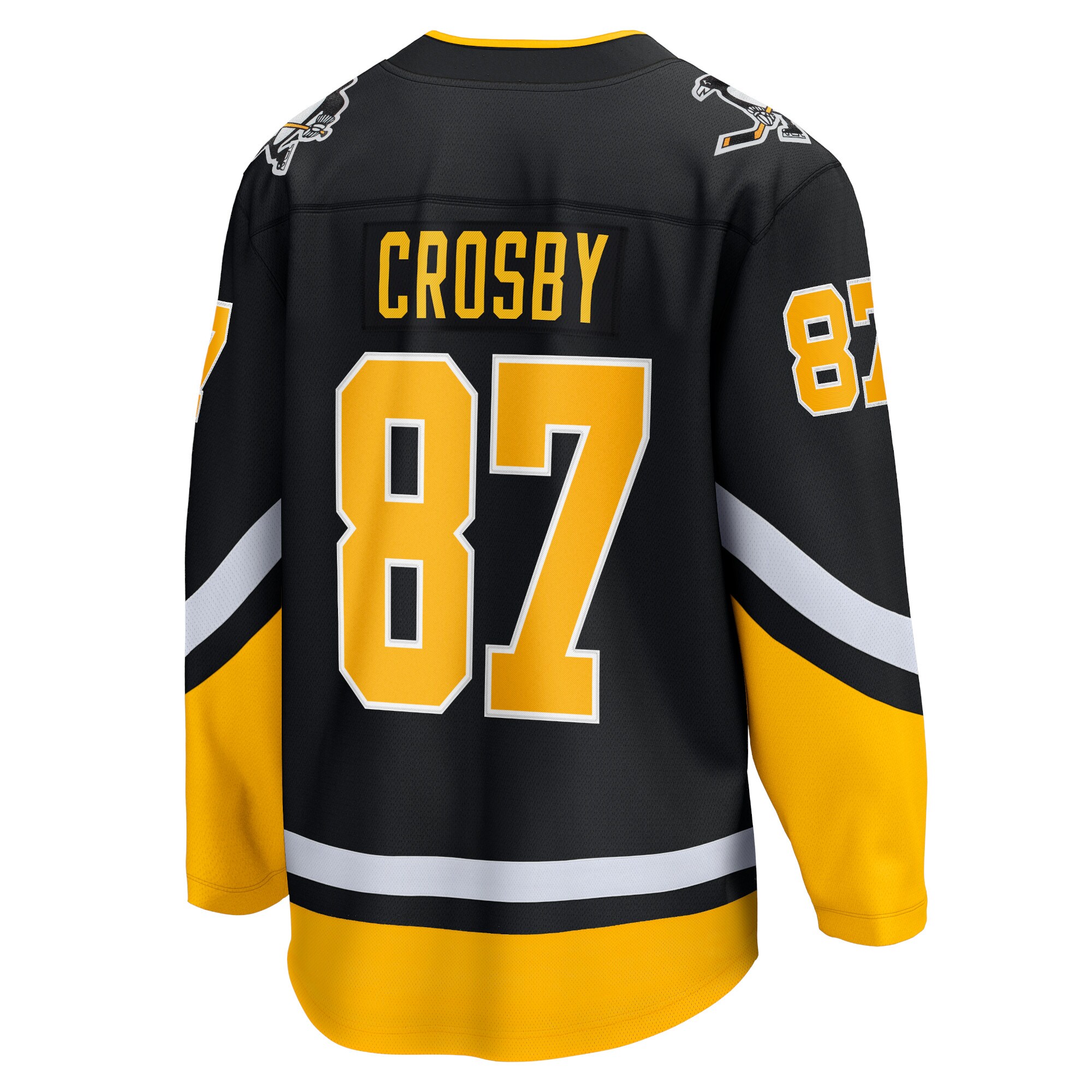 Sidney Crosby Pittsburgh Penguins Fanatics Branded 2021/22 Alternate Premier Breakaway Player Jersey - Black - vstockx