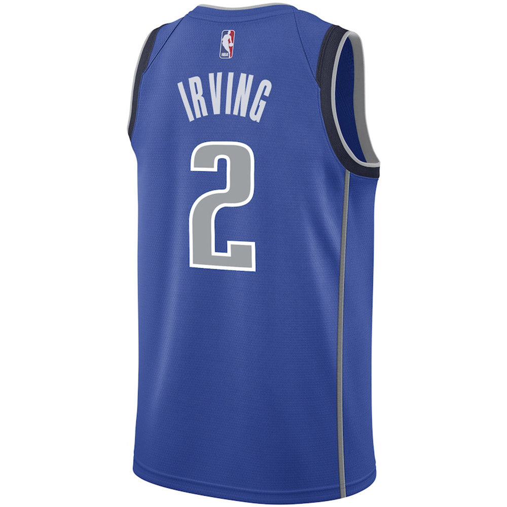Youth Dallas Mavericks Kyrie Irving Icon Edition Jersey - Blue - vstockx