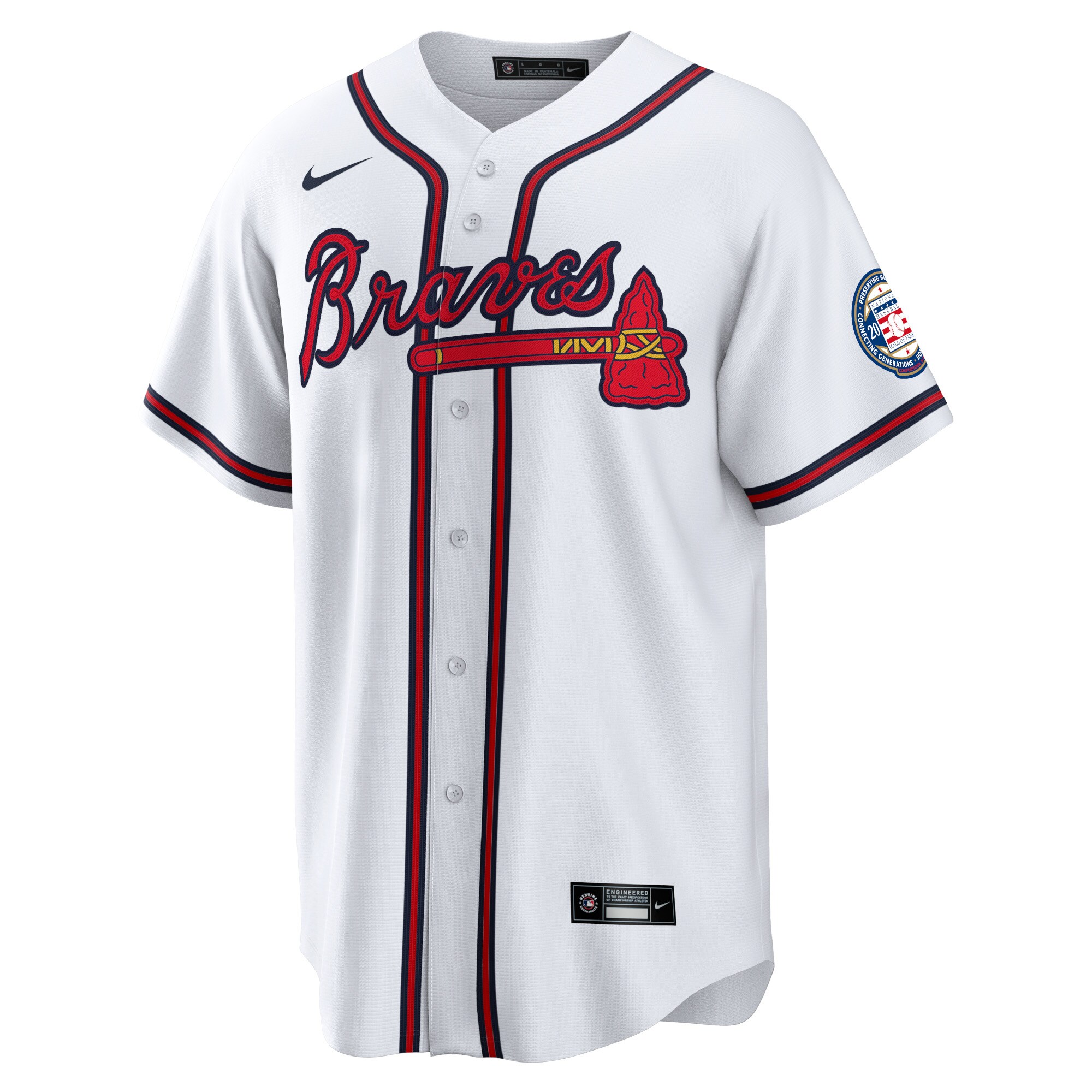Fred McGriff Atlanta Braves Nike 2023 Hall of Fame Patch Inline Replica Jersey - White - vstockx