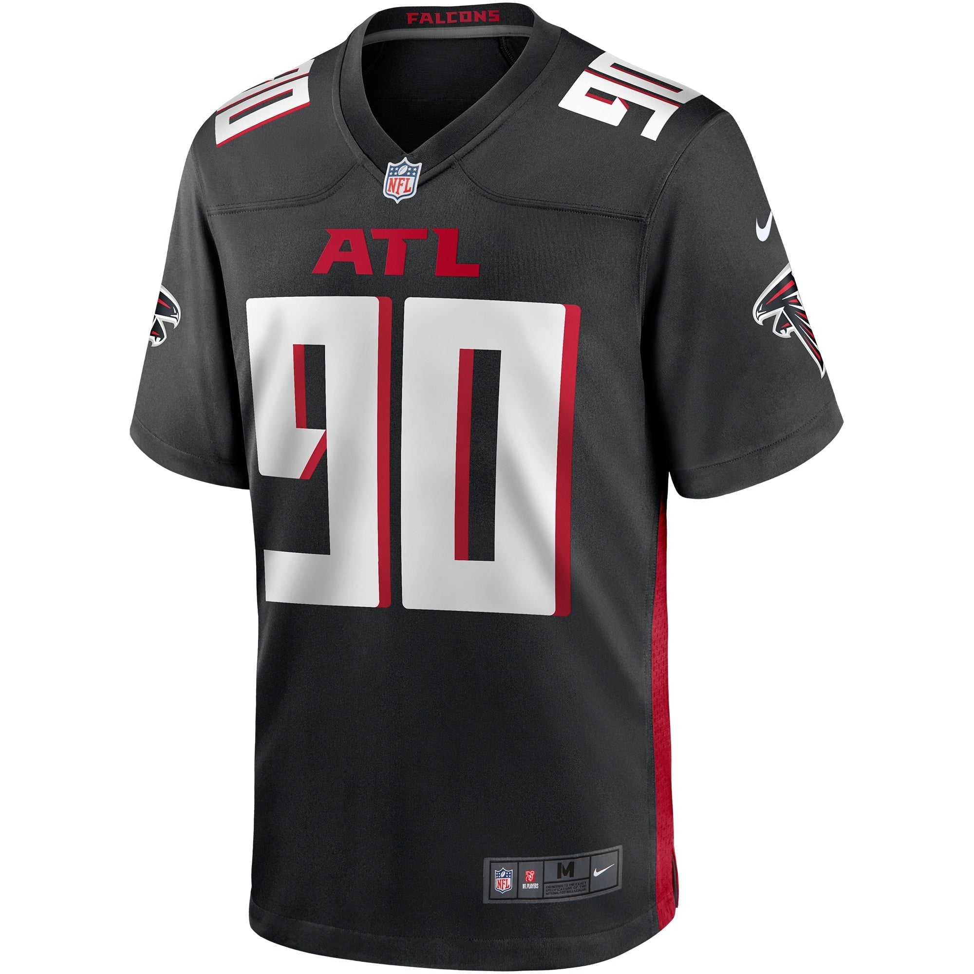 Men's Nike Marlon Davidson Black Atlanta Falcons Player Game Jersey - vstockx