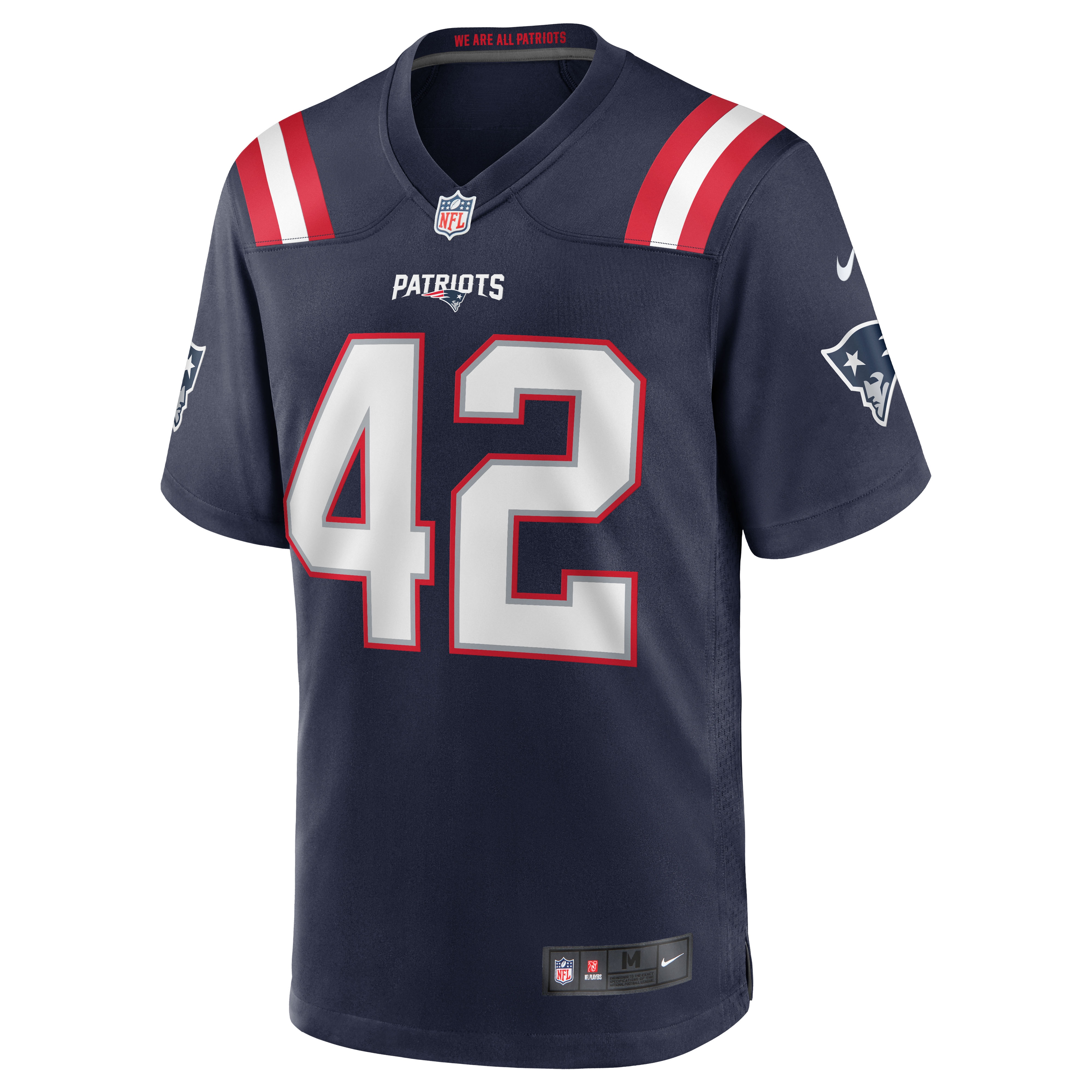 J.J. Taylor New England Patriots Nike Team Game Jersey - Navy - vstockx