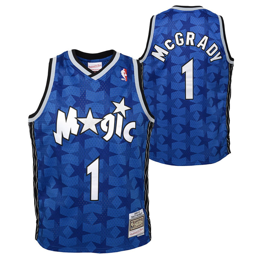 Youth Orlando Magic Tracy McGrady Mitchell & Ness Blue 2000-01 Hardwood Classics Swingman Jersey - vstockx