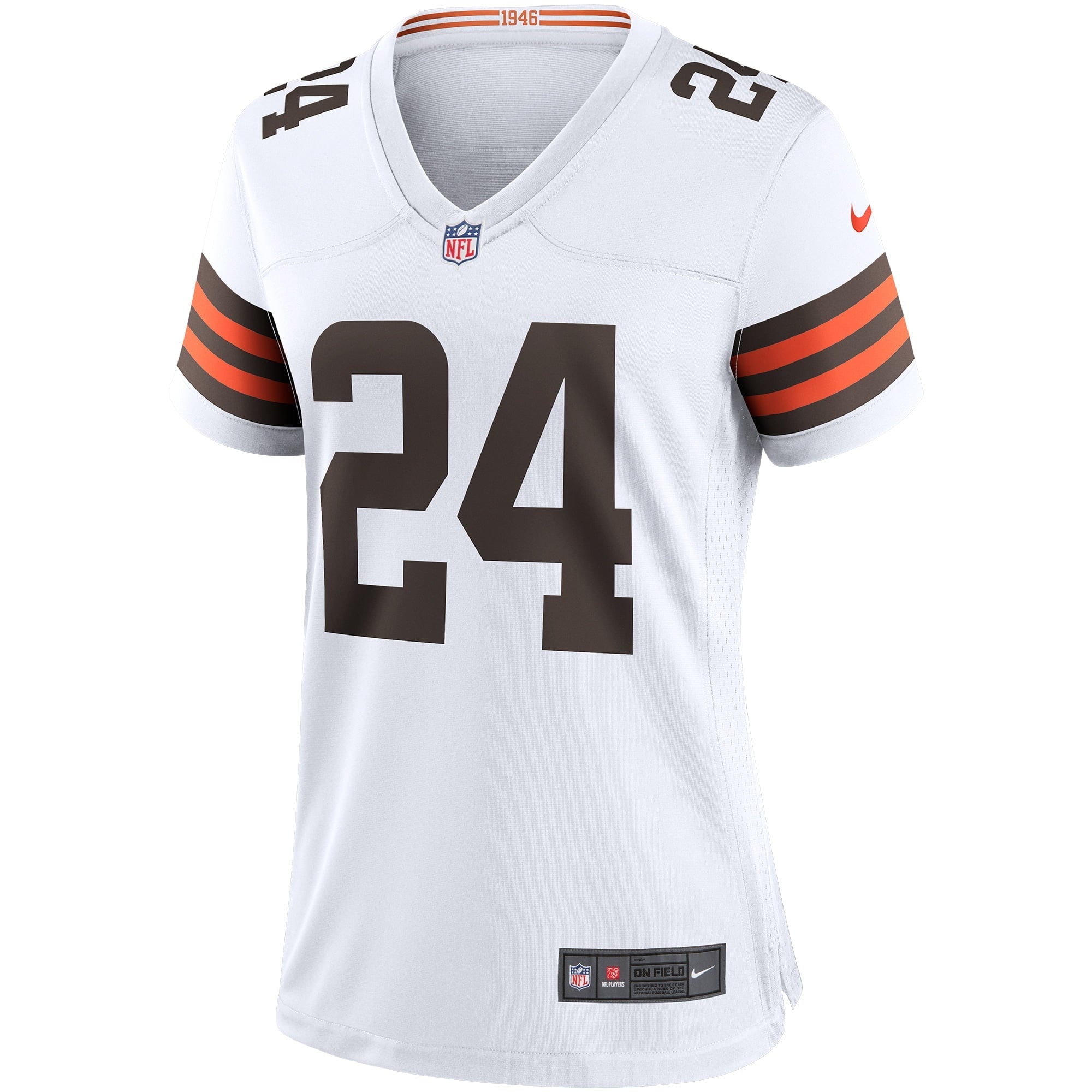 Women's Nike Nick Chubb White Cleveland Browns Game Jersey - vstockx