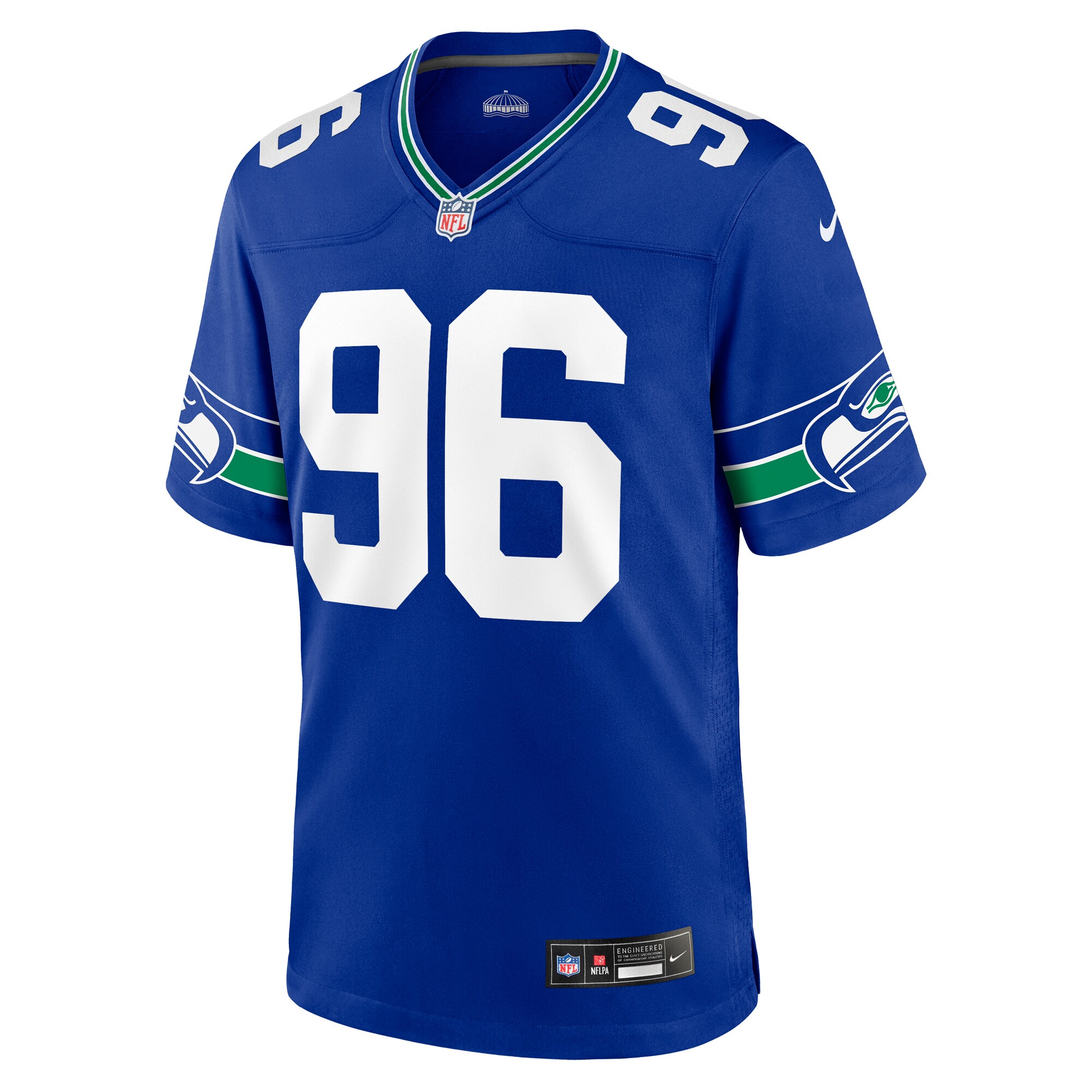 Cortez Kennedy Seattle Seahawks Nike Throwback Retired Player Game Jersey - Royal - vstockx
