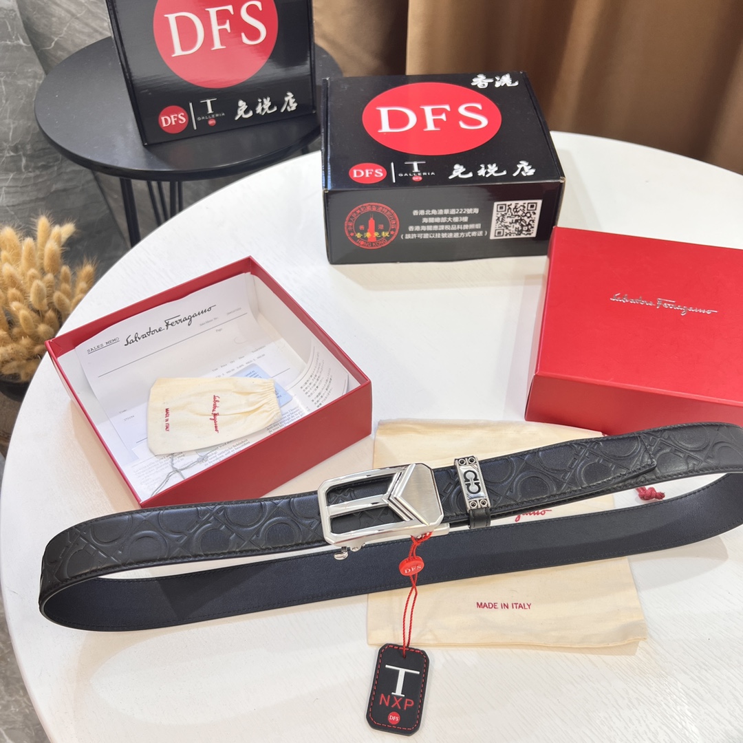 Streetwear Belt Ferragamo 320148 size:3.5cm - vstockx