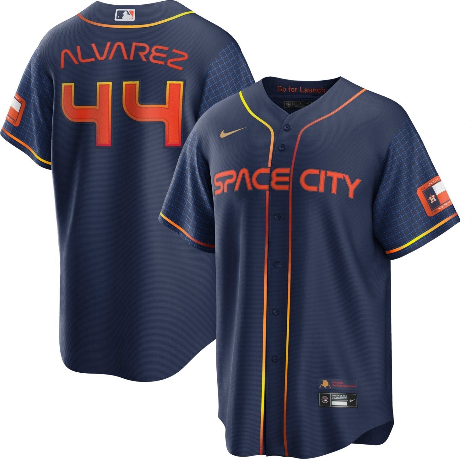 Nike Men's Houston Astros Yordan Alvarez #44 City Connect Replica Jersey - vstockx
