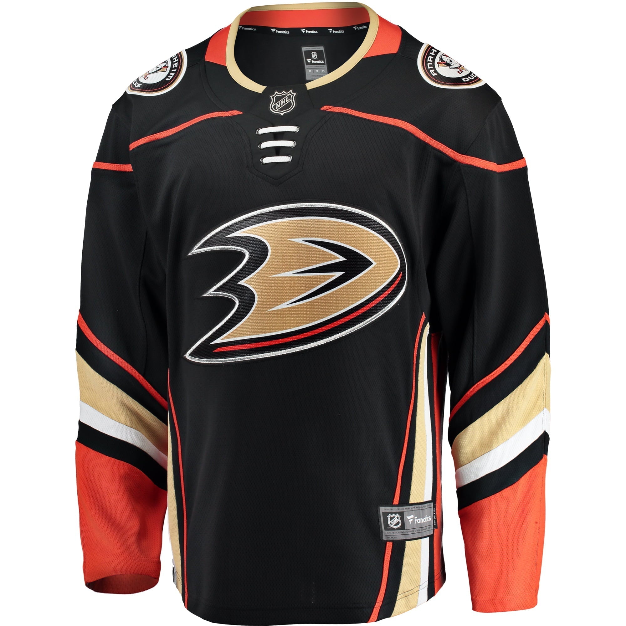 Men's Fanatics Branded Black Anaheim Ducks Breakaway Home Jersey - vstockx