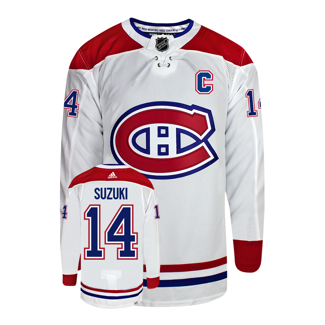 Nick Suzuki Montreal Canadiens Adidas Primegreen Authentic NHL Hockey Jersey - vstockx