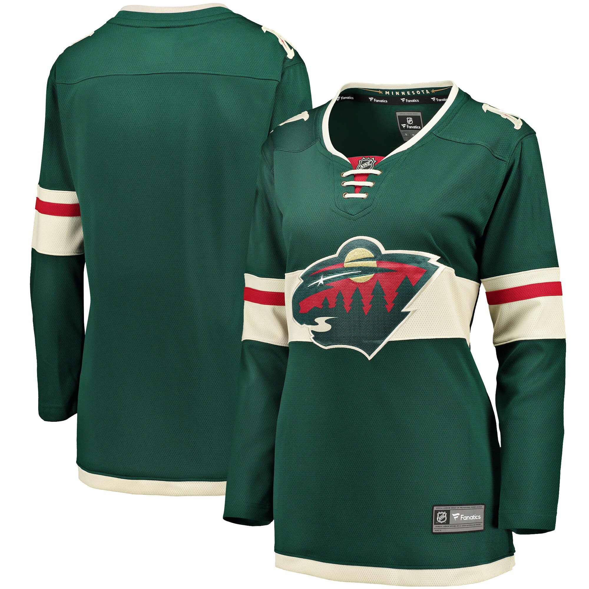 Minnesota Wild Fanatics Branded Women's Breakaway Home Jersey - Green - vstockx