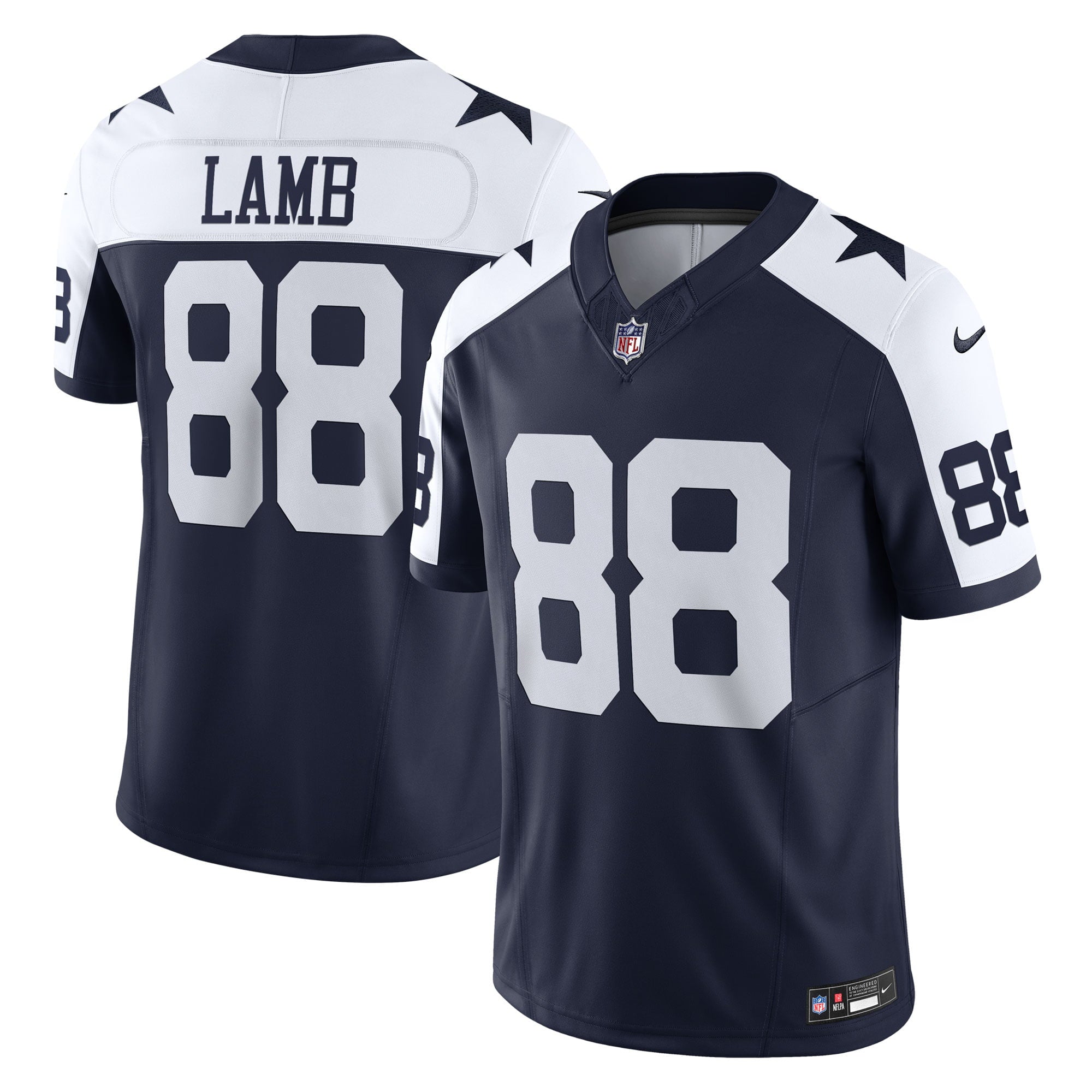 Men's Nike CeeDee Lamb Navy Dallas Cowboys Vapor F.U.S.E. Limited Jersey - vstockx