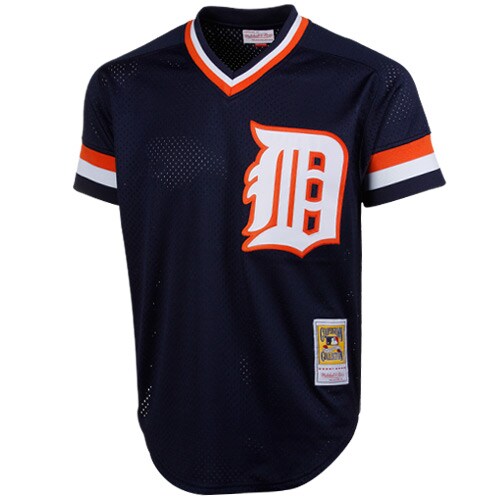 Kirk Gibson Detroit Tigers Mitchell & Ness 1984 Authentic Cooperstown Collection Mesh Batting Practice Jersey - Navy - vstockx