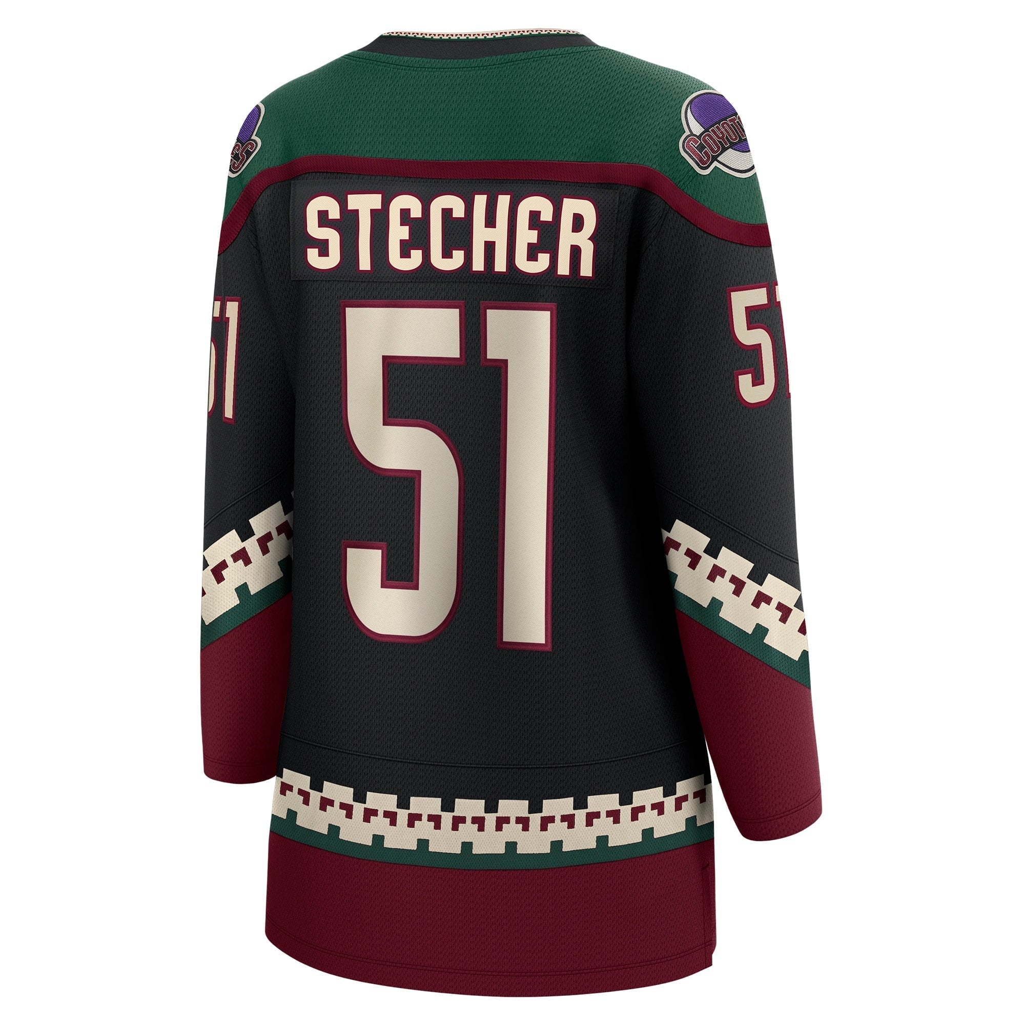 Women's Fanatics Branded Troy Stecher Black Arizona Coyotes Home Breakaway Player Jersey - vstockx